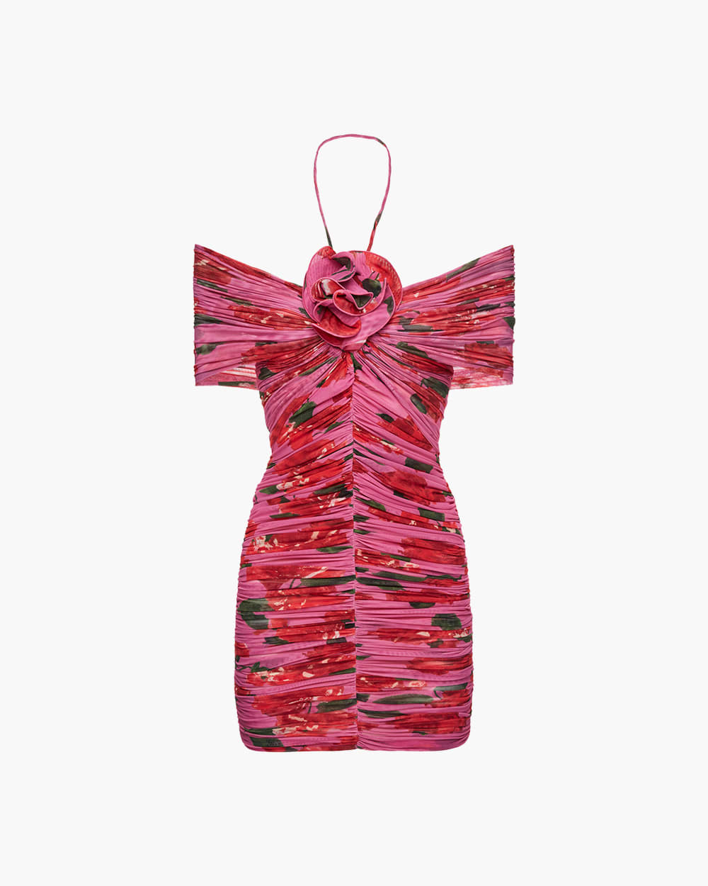 Magda Butrym Printed Silk Mini Dress