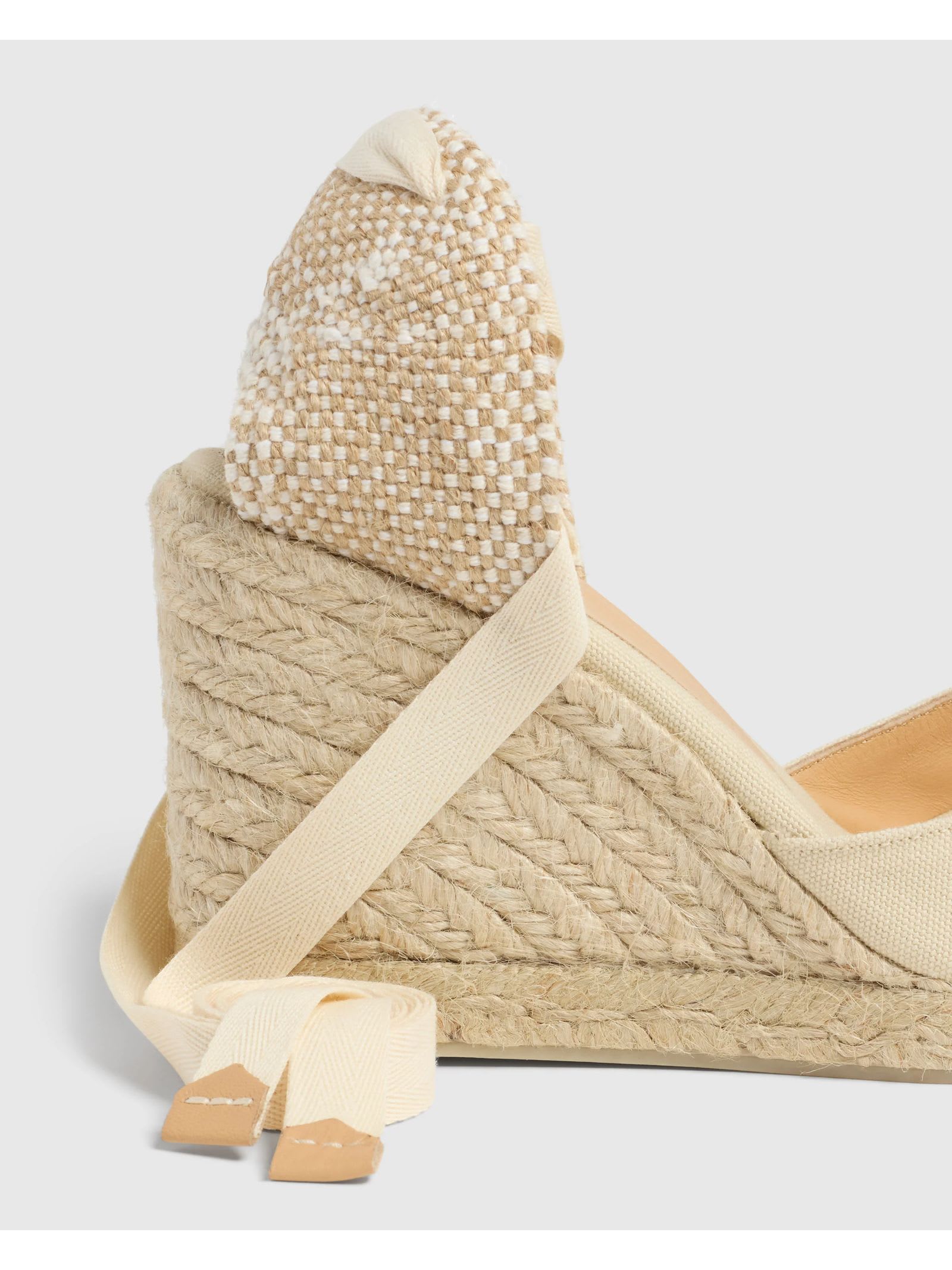 Castaã±er Beige Cotton Carina Espadrilles In Brown