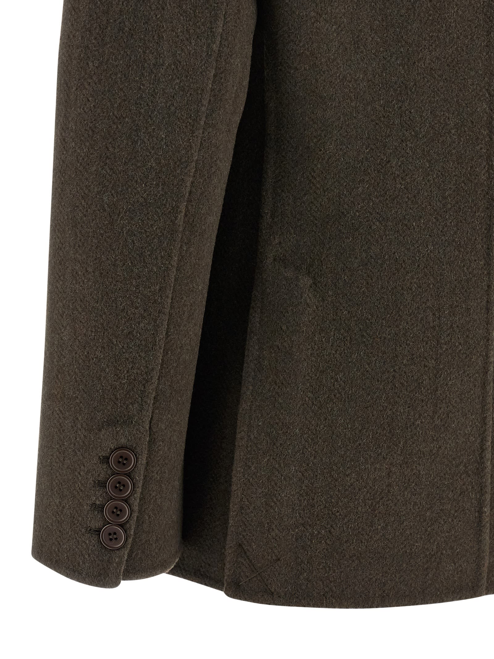 P.a.r.o.s.h Legend Double-breasted Wool Coat In Green
