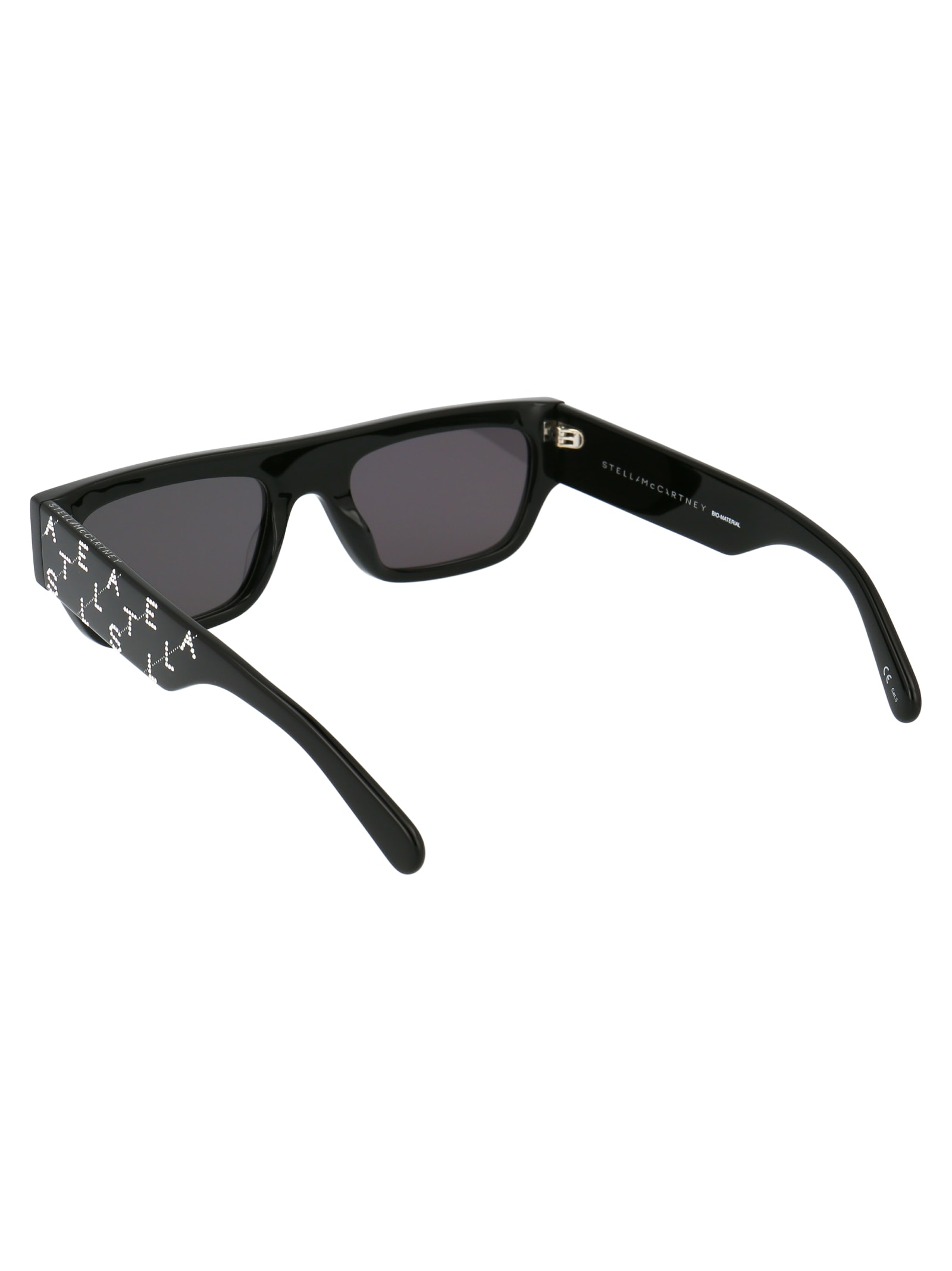 Shop Stella Mccartney Sc0210s Sunglasses In 004 Black Black Smoke