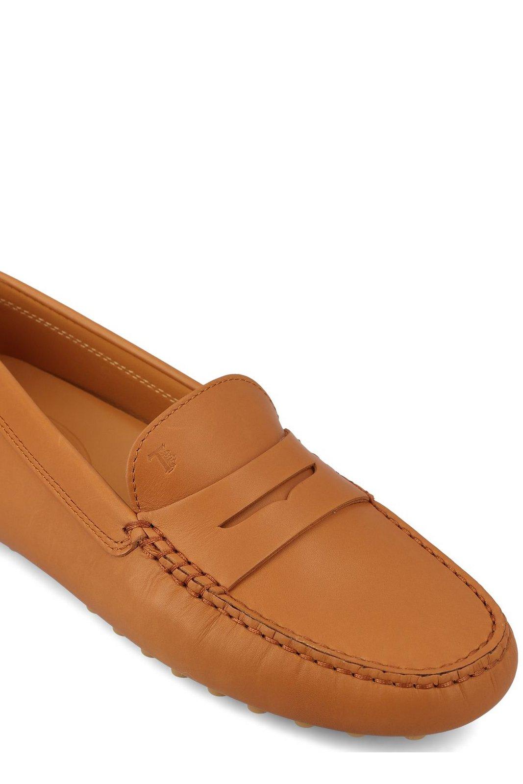 Tod's Gommino Leather Penny Driving Shoes In Brown