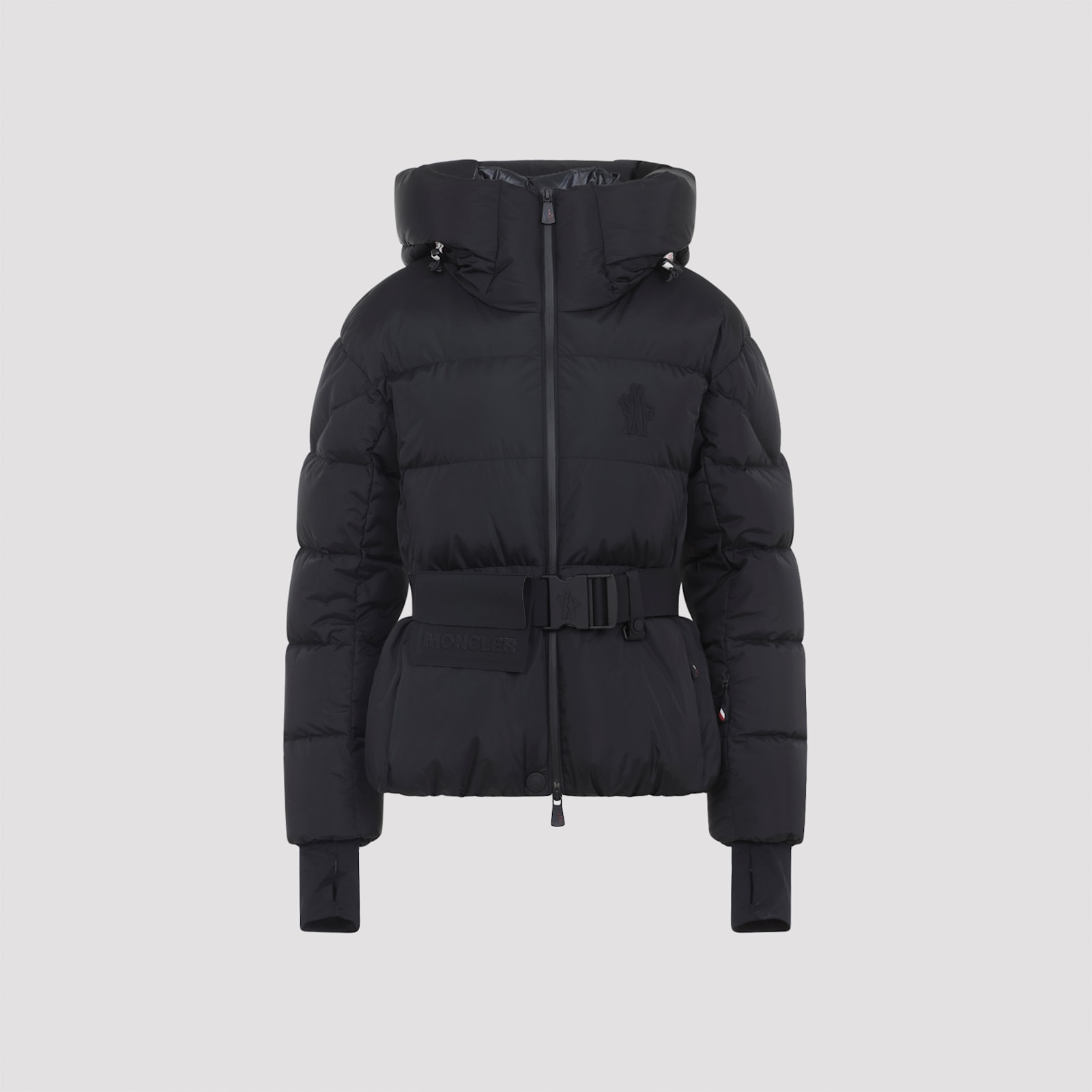 Moncler Bouquetin Padded Jacket Drawstring In Black