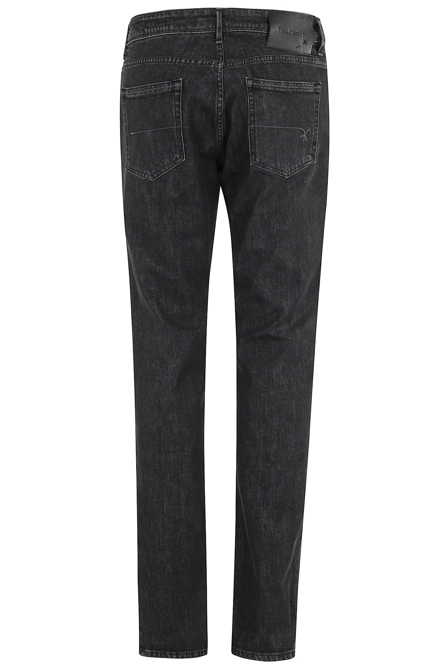 Re-hash Five-pocket Straight-leg Jeans In Black