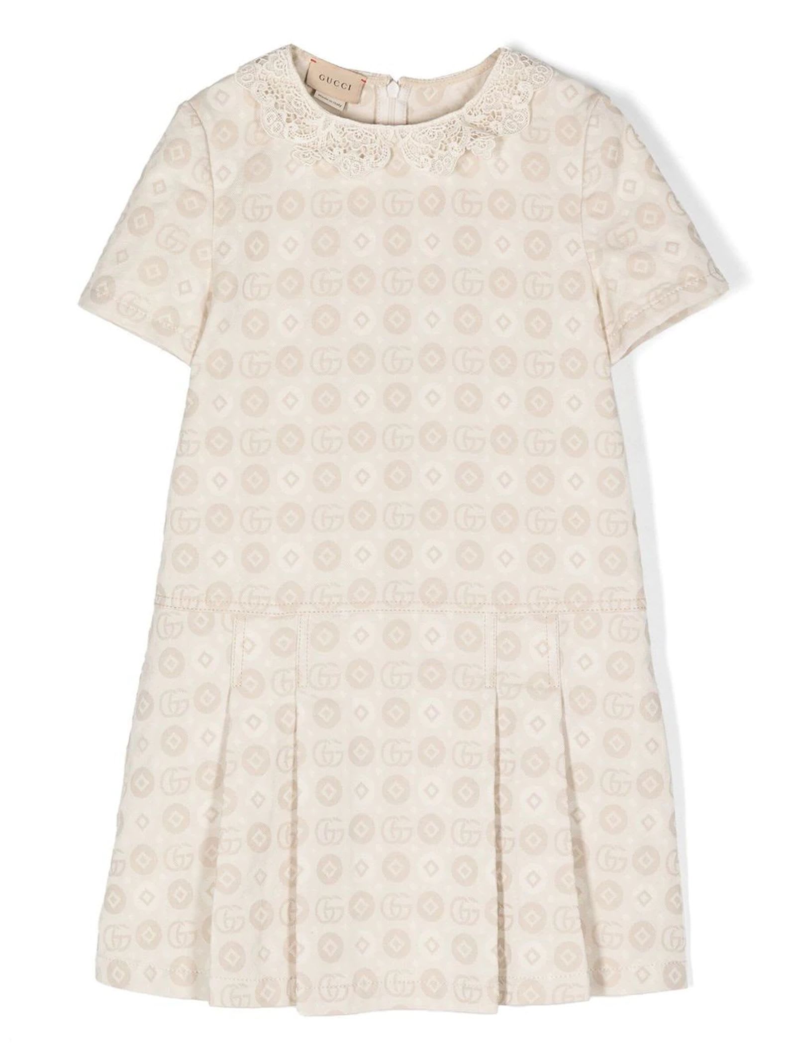 Gucci Ivory Cotton Dress
