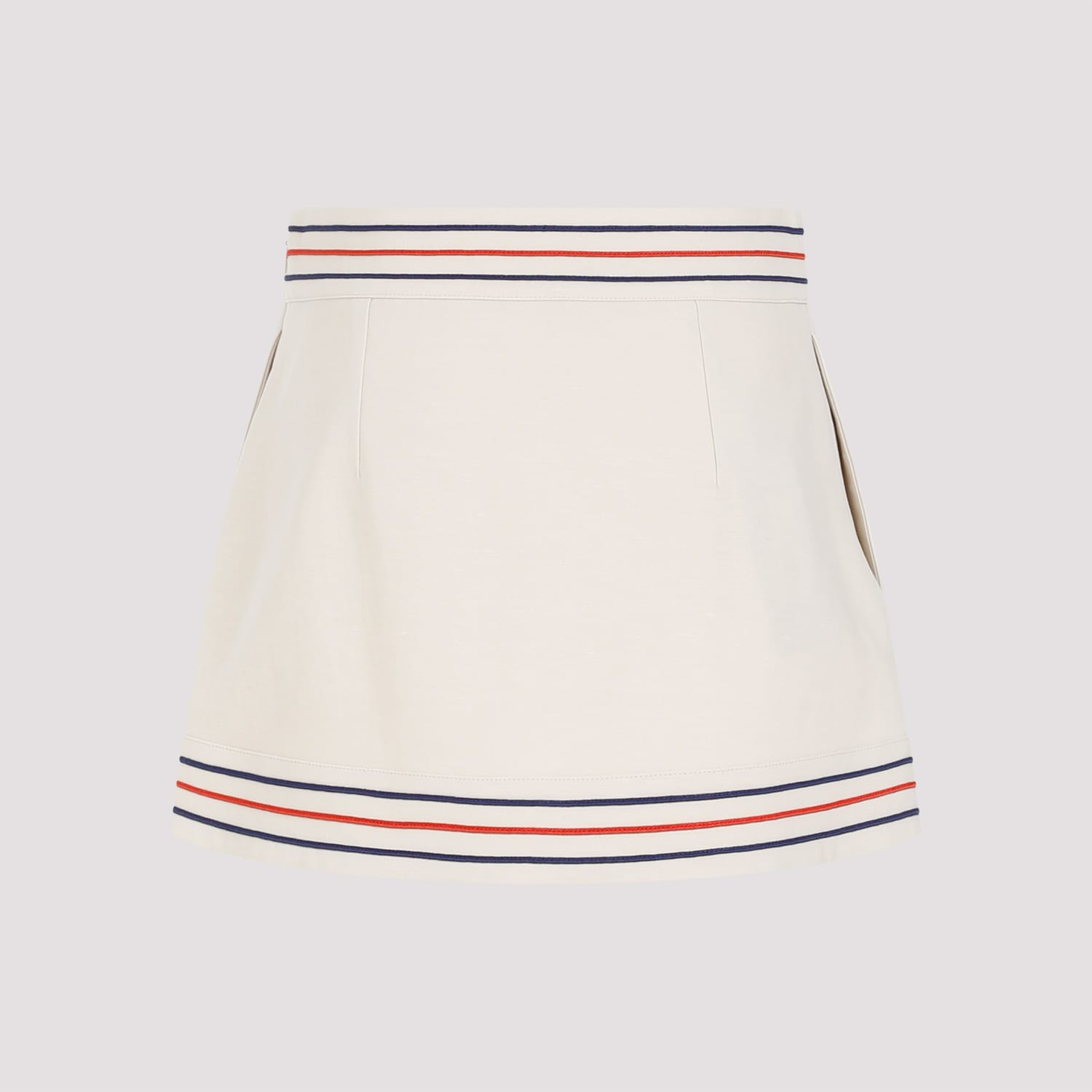 Shop Gucci Skirt In Gardenia Mix