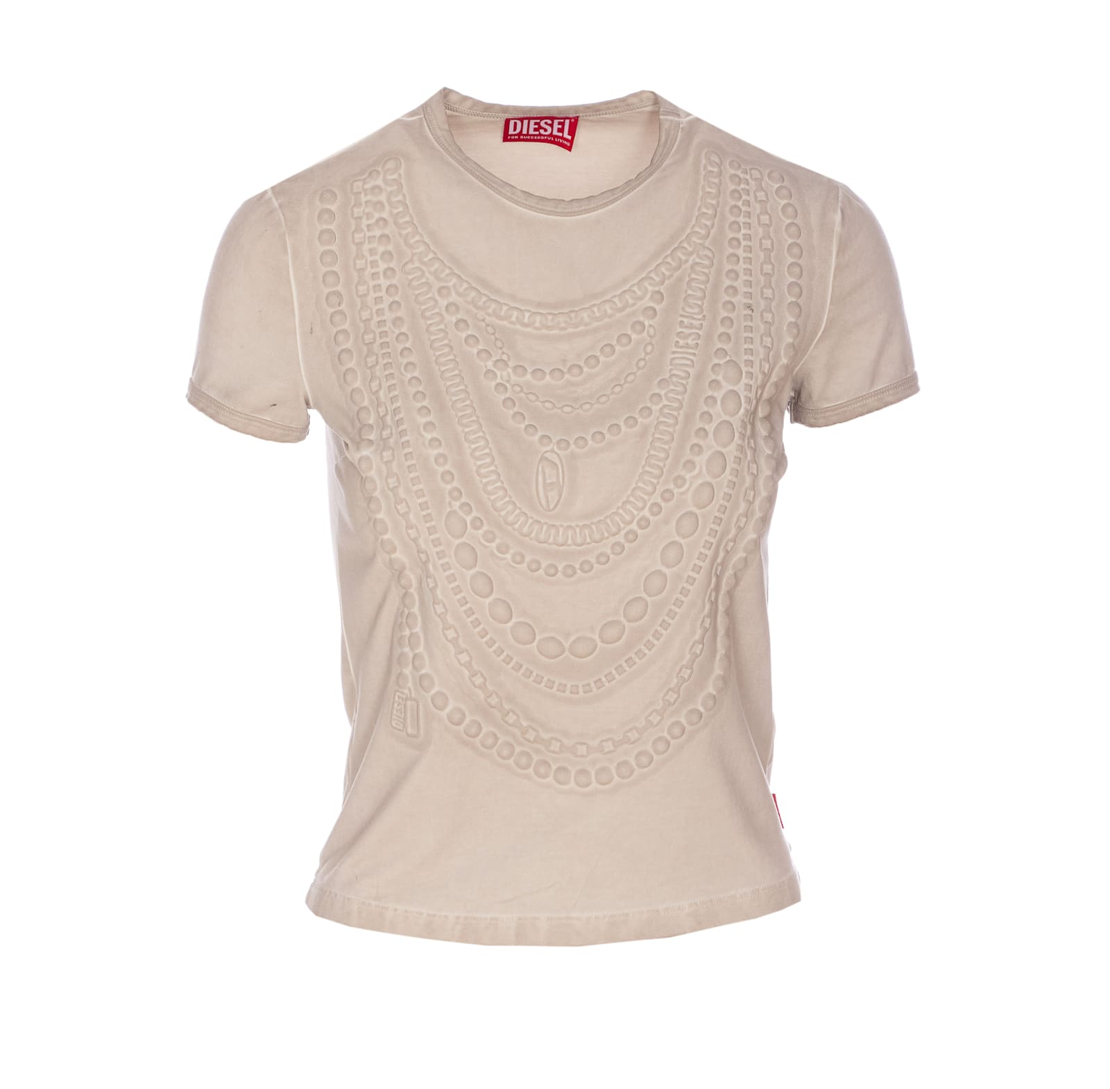 Diesel T-nekka Top In Beige