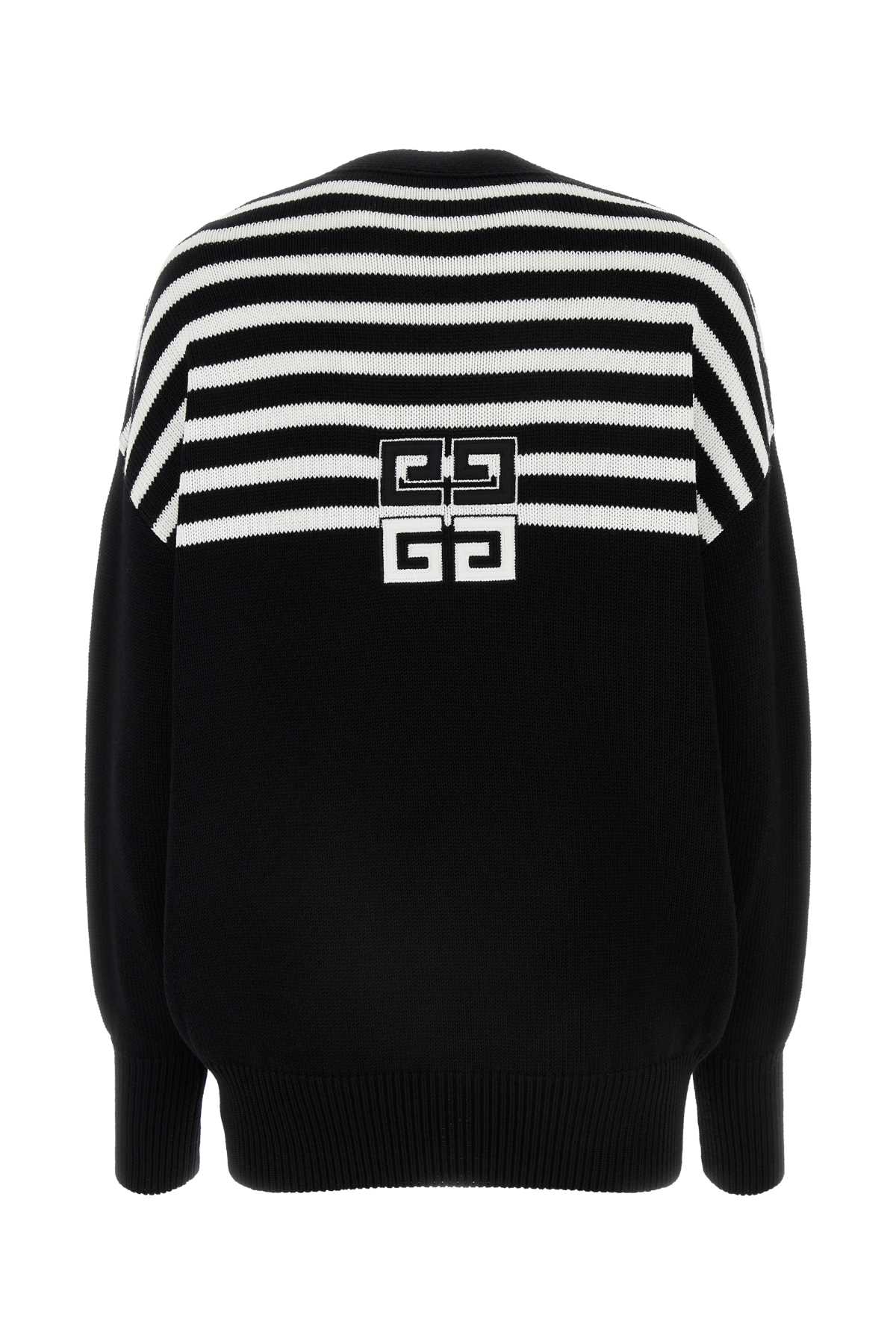 Shop Givenchy Black Viscose Blend Oversize Cardigan