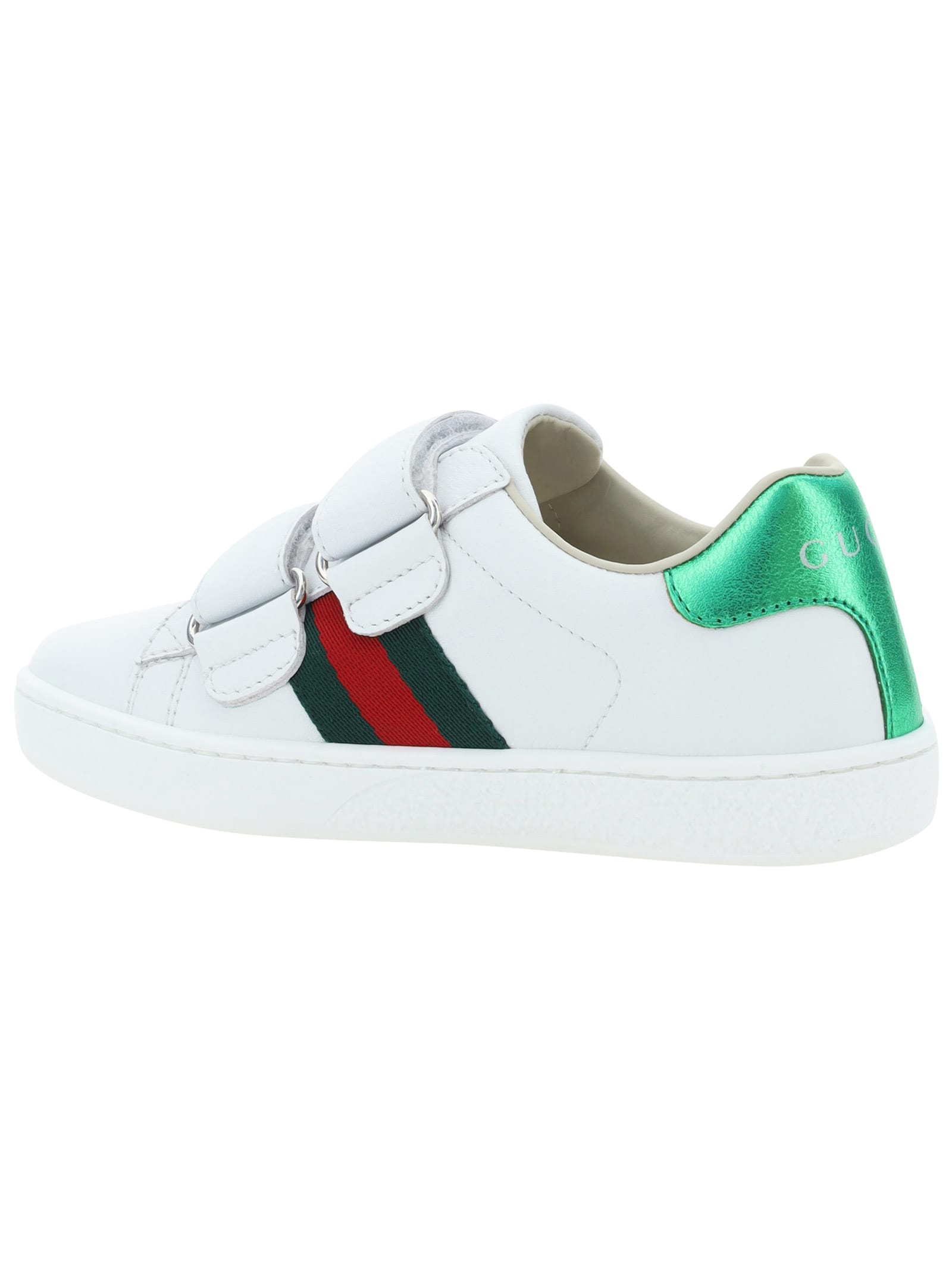 Galaxy Postimpressionisme Tidlig Gucci Kids' White Leather Ace Trainers | ModeSens