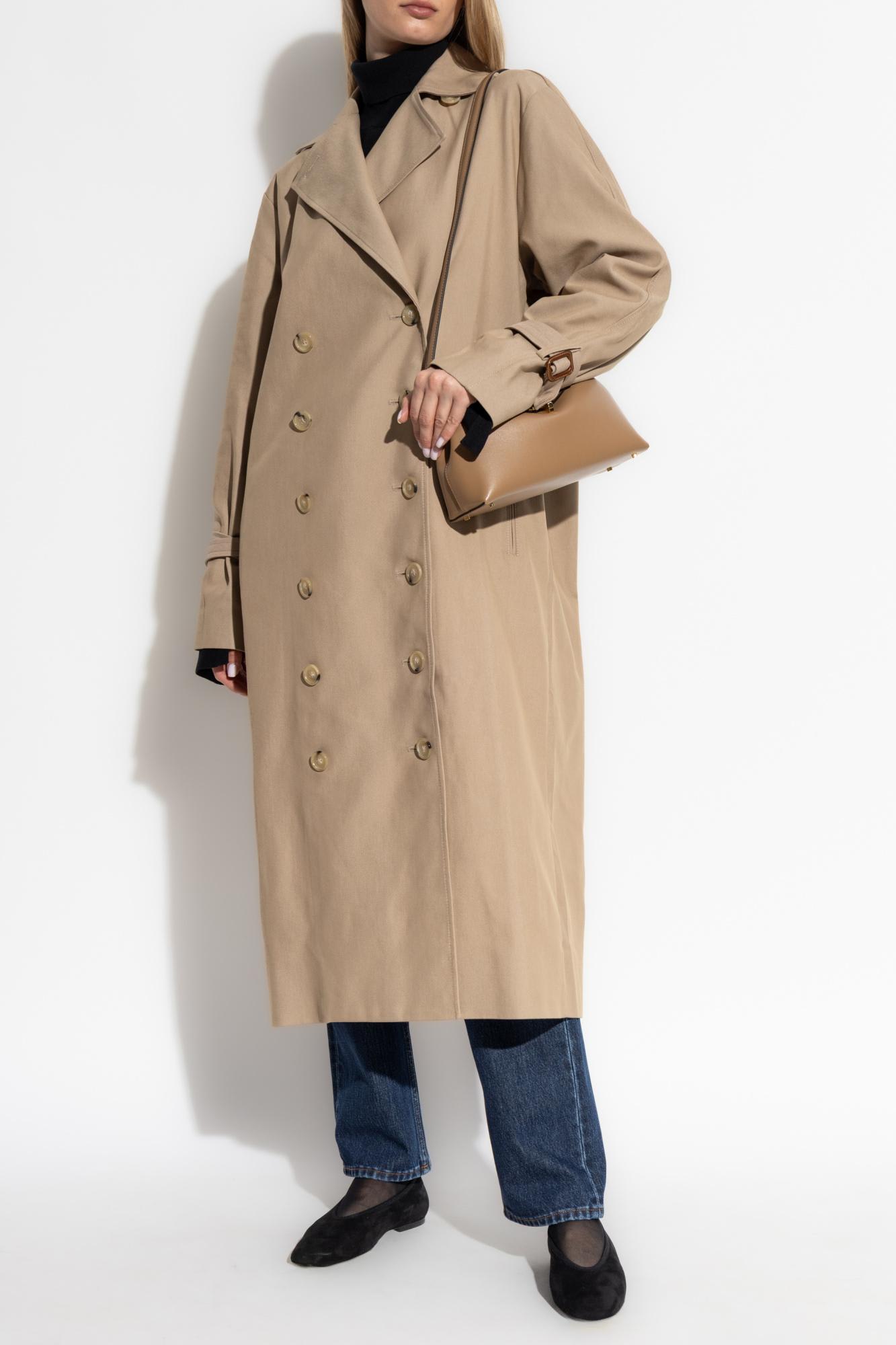 Totême Toteme Double-breasted Trench Coat In Brown