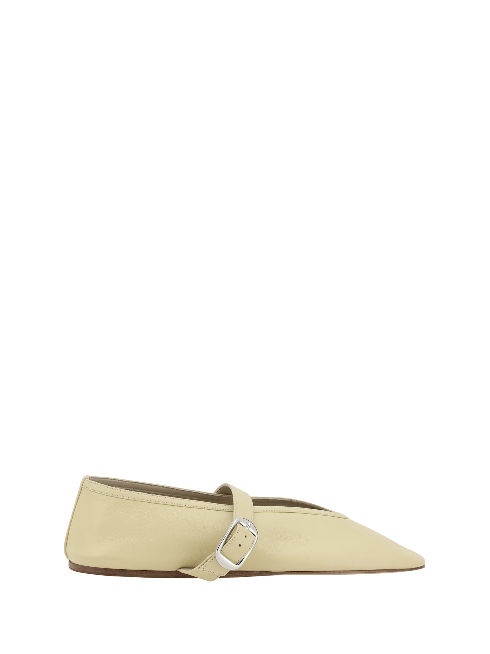 Shop Le Monde Beryl Stella Ballerinas In Custard
