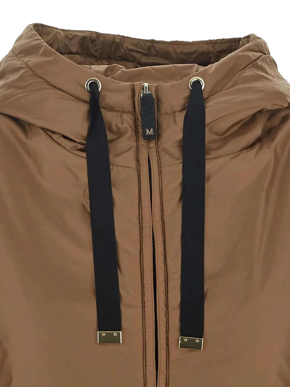 Max Mara The Cube Water-resistant Travel Jacket In Brown