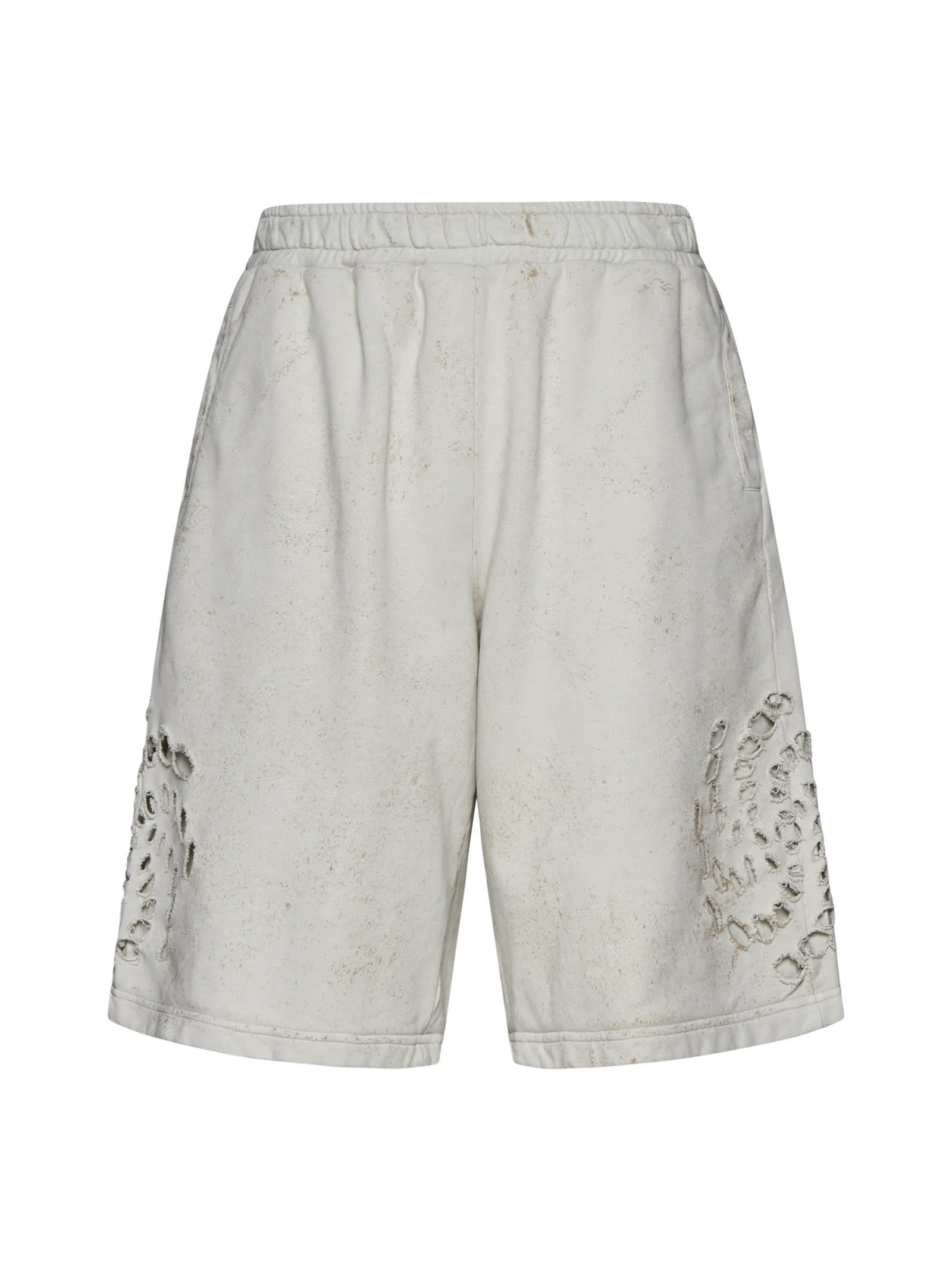 44 Label Group Shorts In Dirty White+gyps