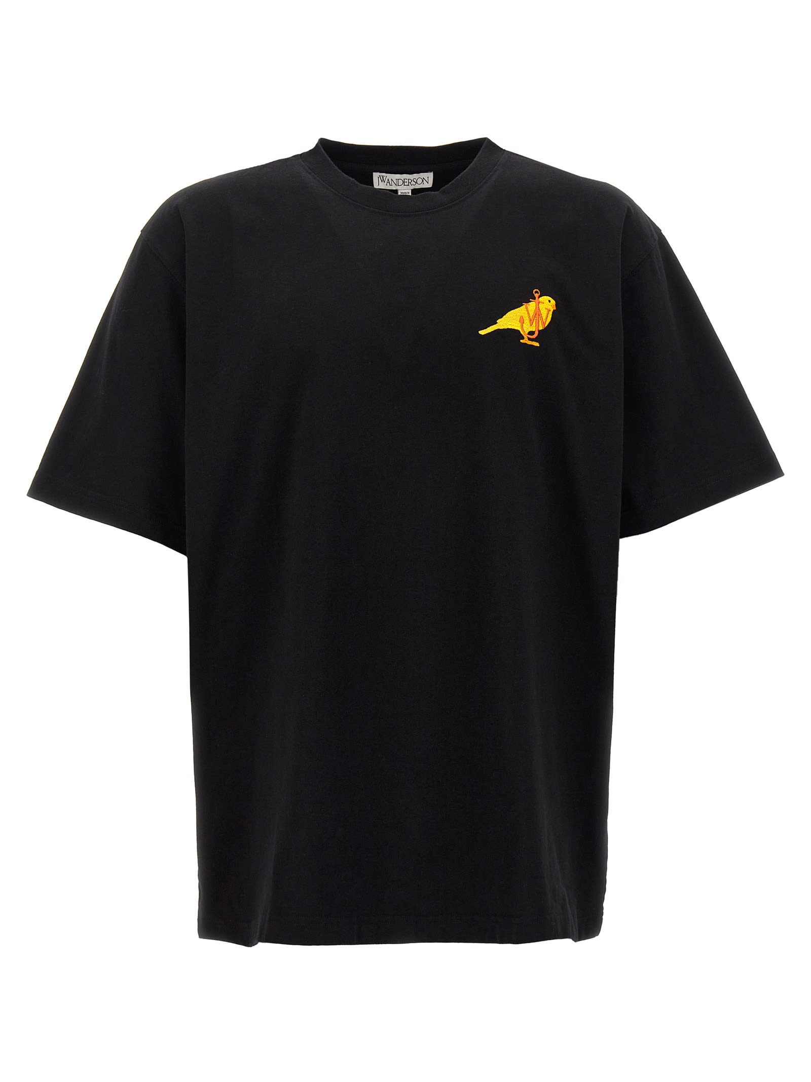 Jw Anderson Canary T-shirt In Black