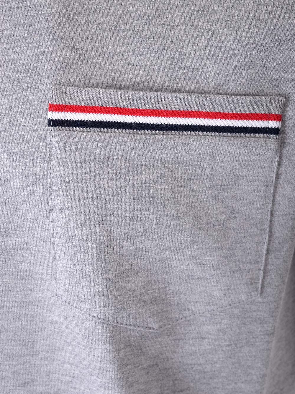 Shop Thom Browne Patch Pocket T-shirt In Grey