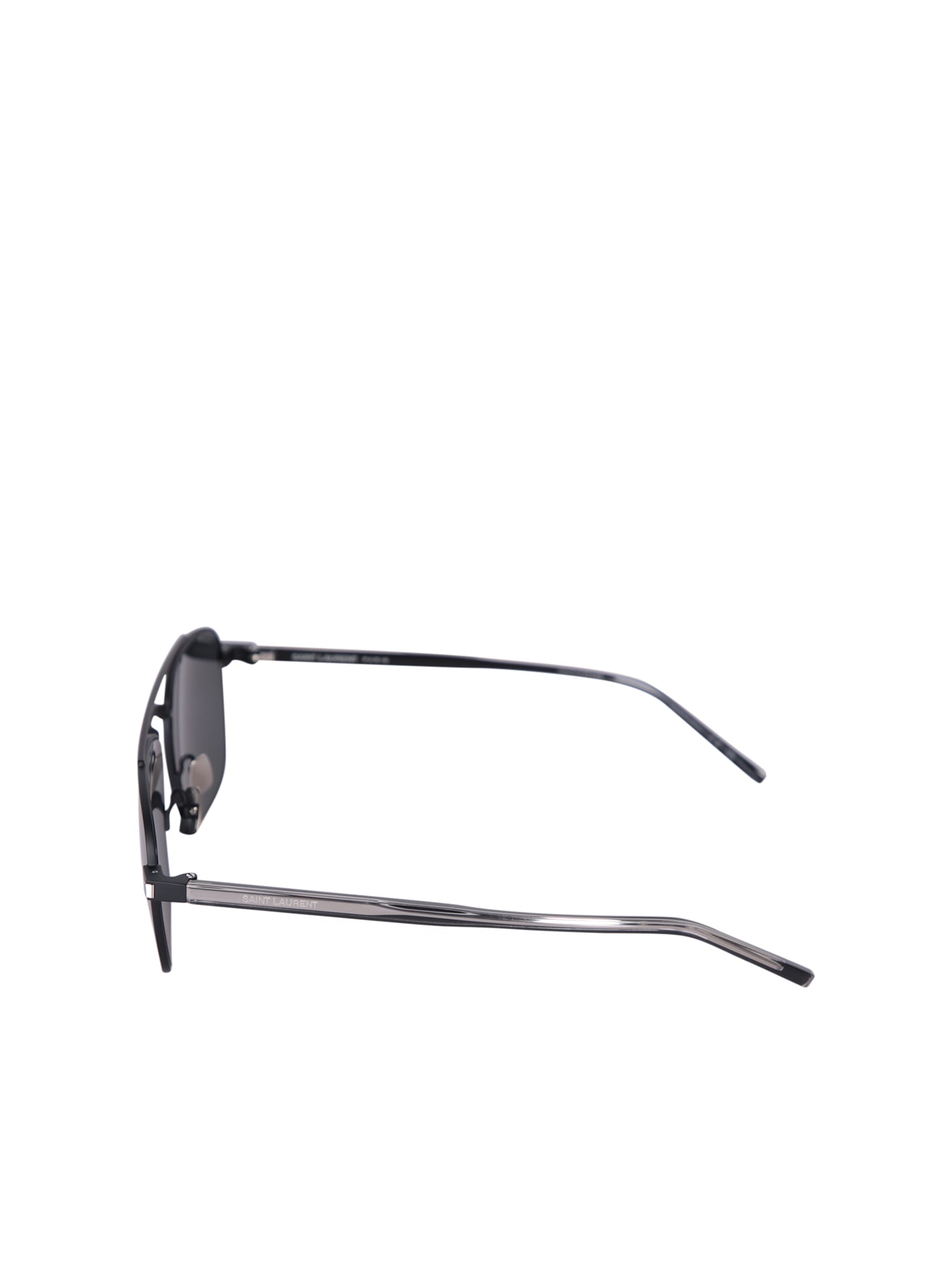 Shop Saint Laurent Sl 655 Black Sunglasses