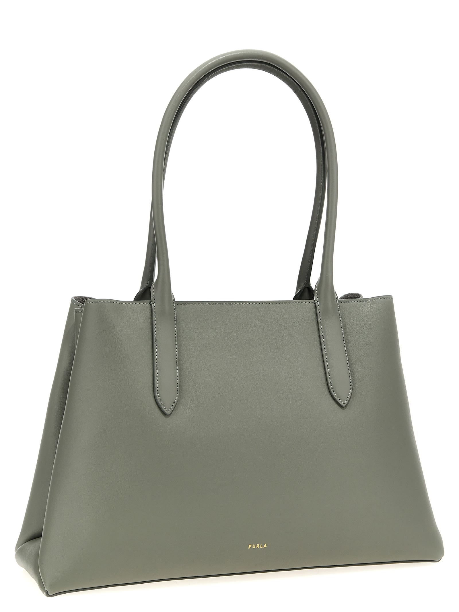 Furla Meridiana L Shopping Bag In Green