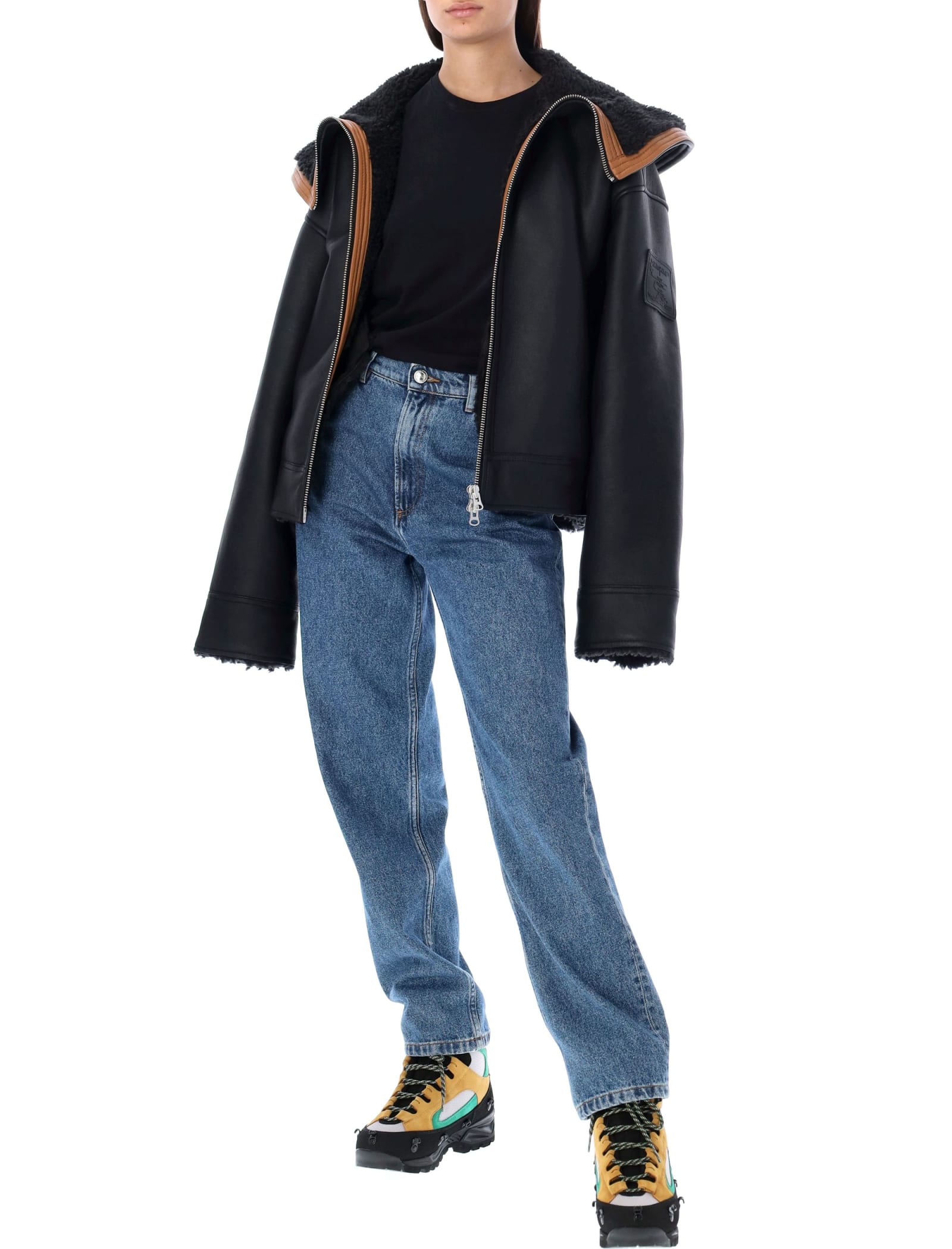 Y/project Split Wire Jacket In Black