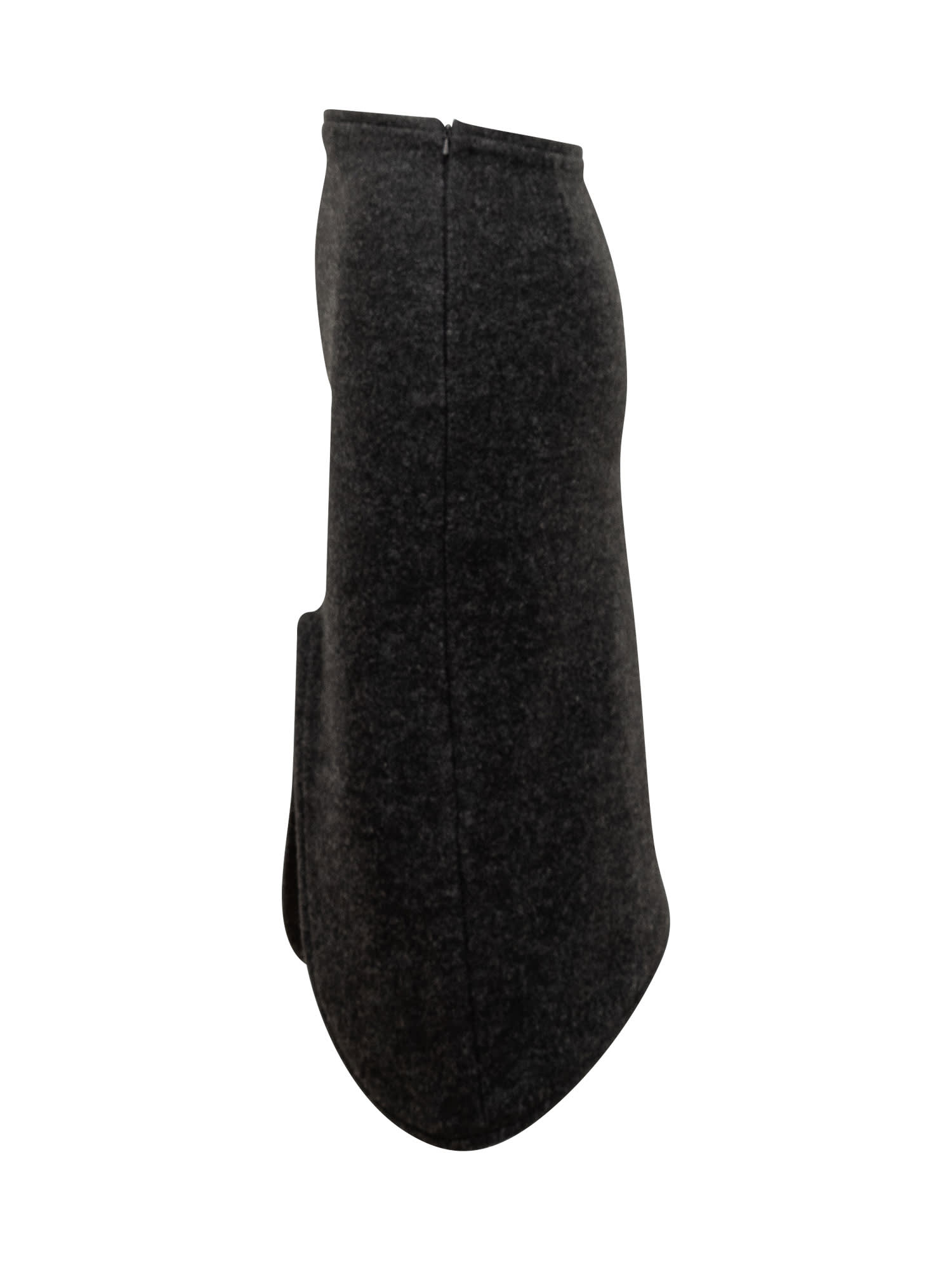 Shop Victoria Beckham Skirt In Charcoal