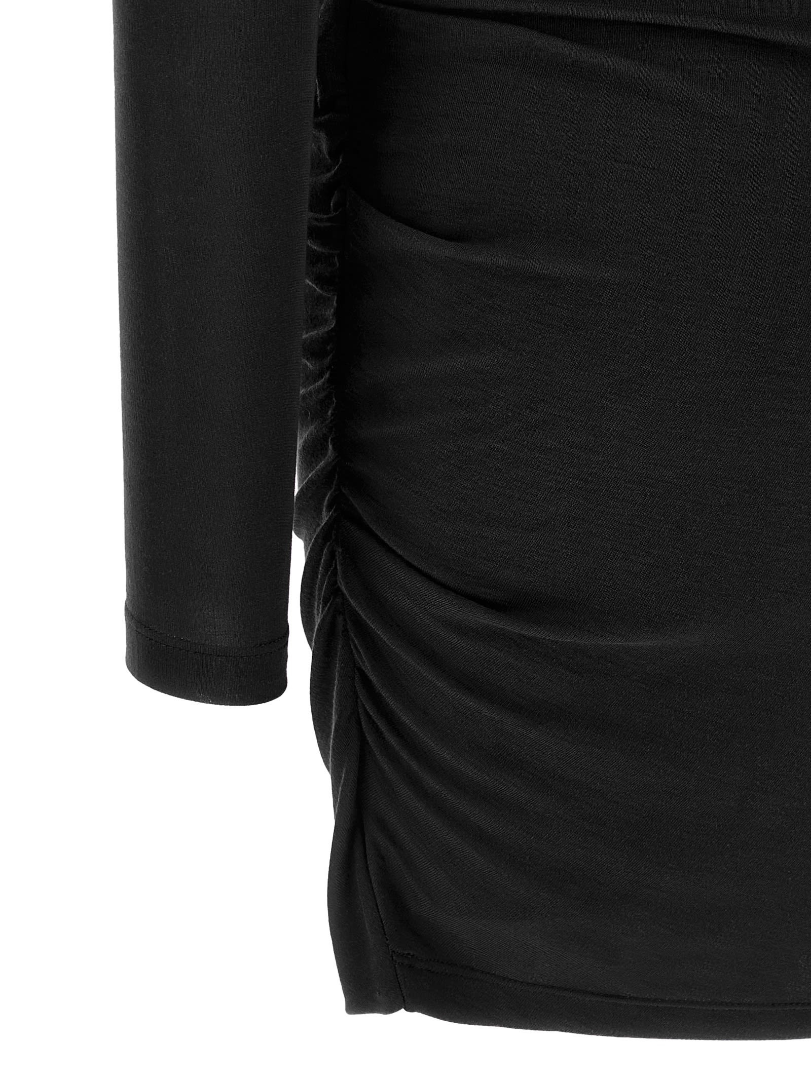 Isabel Marant Étoile Isabel Marant Etoile Denise Short Draped Jersey Dress In Black