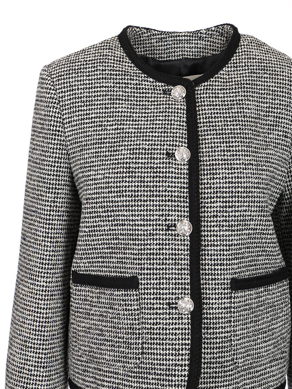 Dunst Boucle Tweed Jacket Jackets Grey In Grey