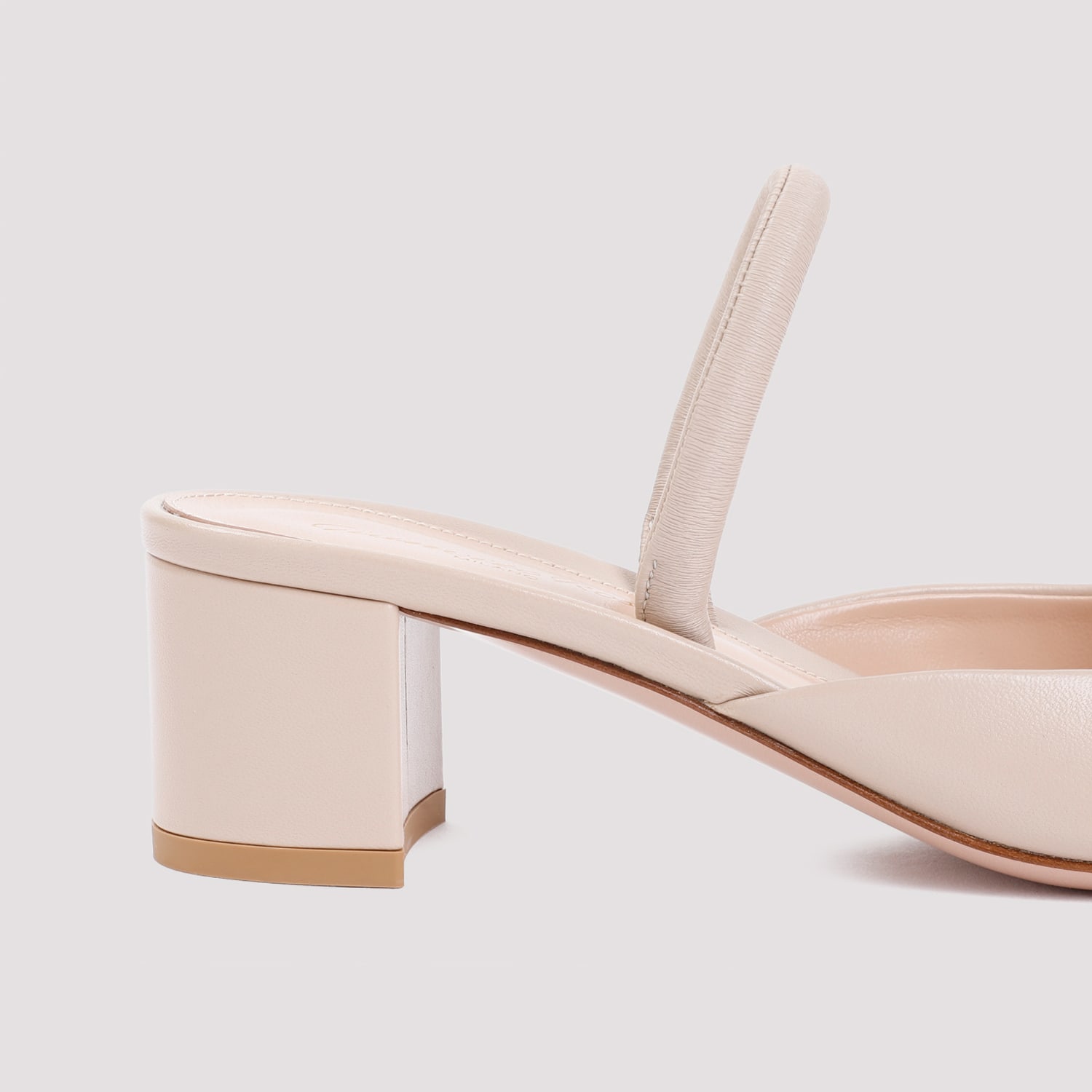 Shop Gianvito Rossi Slingback Pump In Mousse