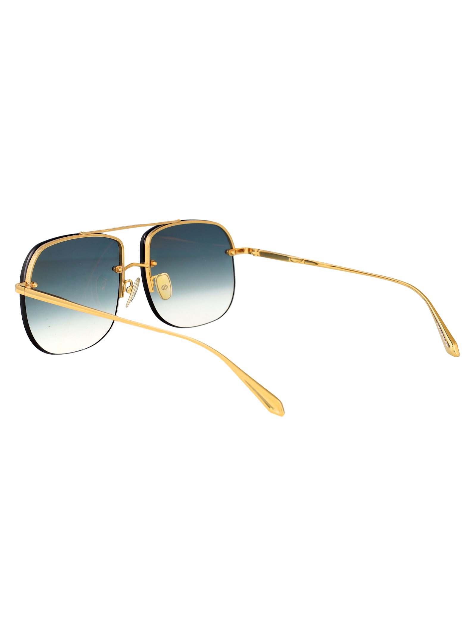 Linda Farrow Seren Sunglasses In Blue