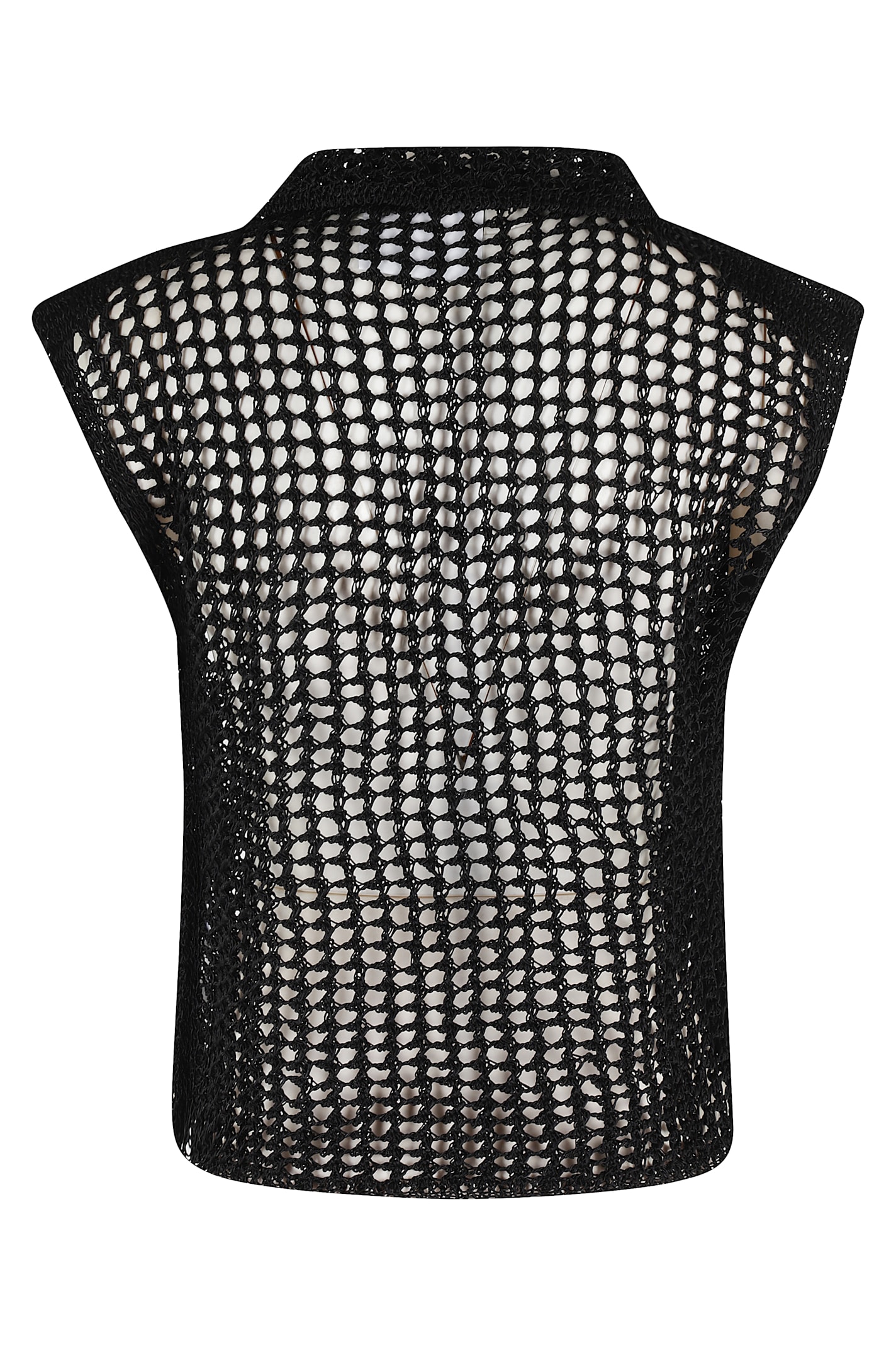 Erika Cavallini V-neck Vest In Nero