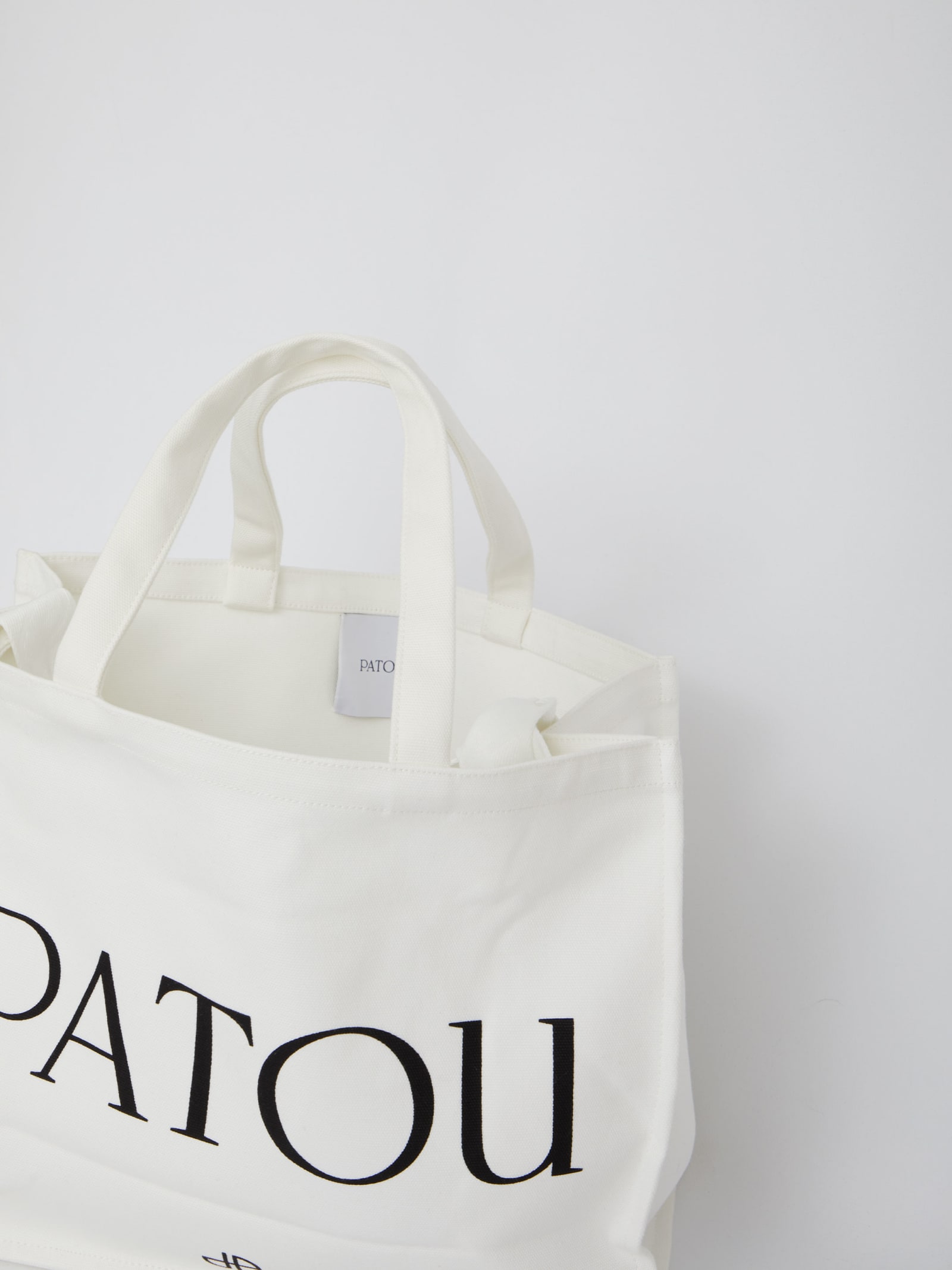 Shop Patou Large Tote Bag In Neutrals