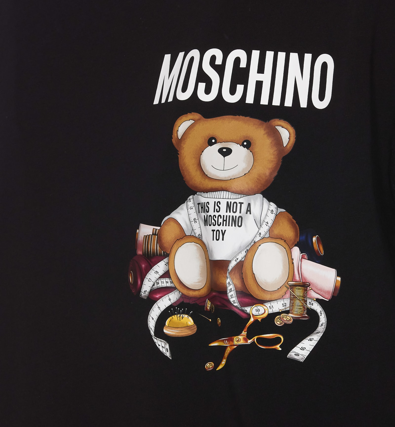 Shop Moschino Sartorial Teddy Bear T-shirt In Black