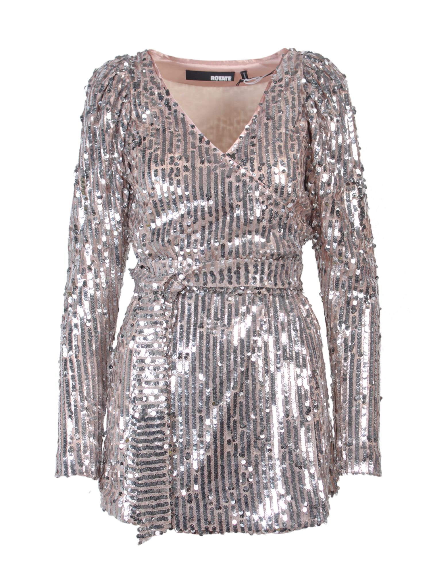Shop Rotate Birger Christensen Dress In Silver