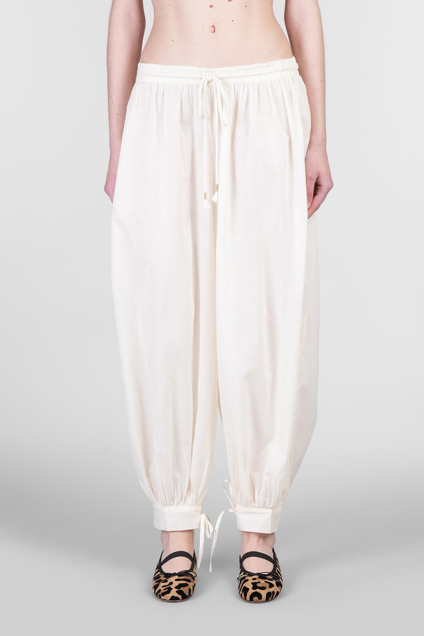 Mirabel Pants In Beige Cotton