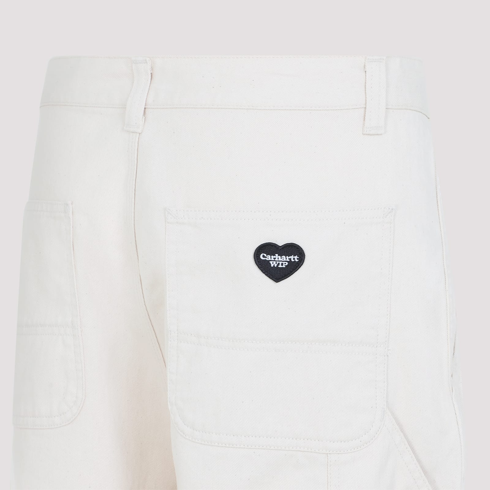 Carhartt Wide Leg Cotton Trousers With Side Pockets