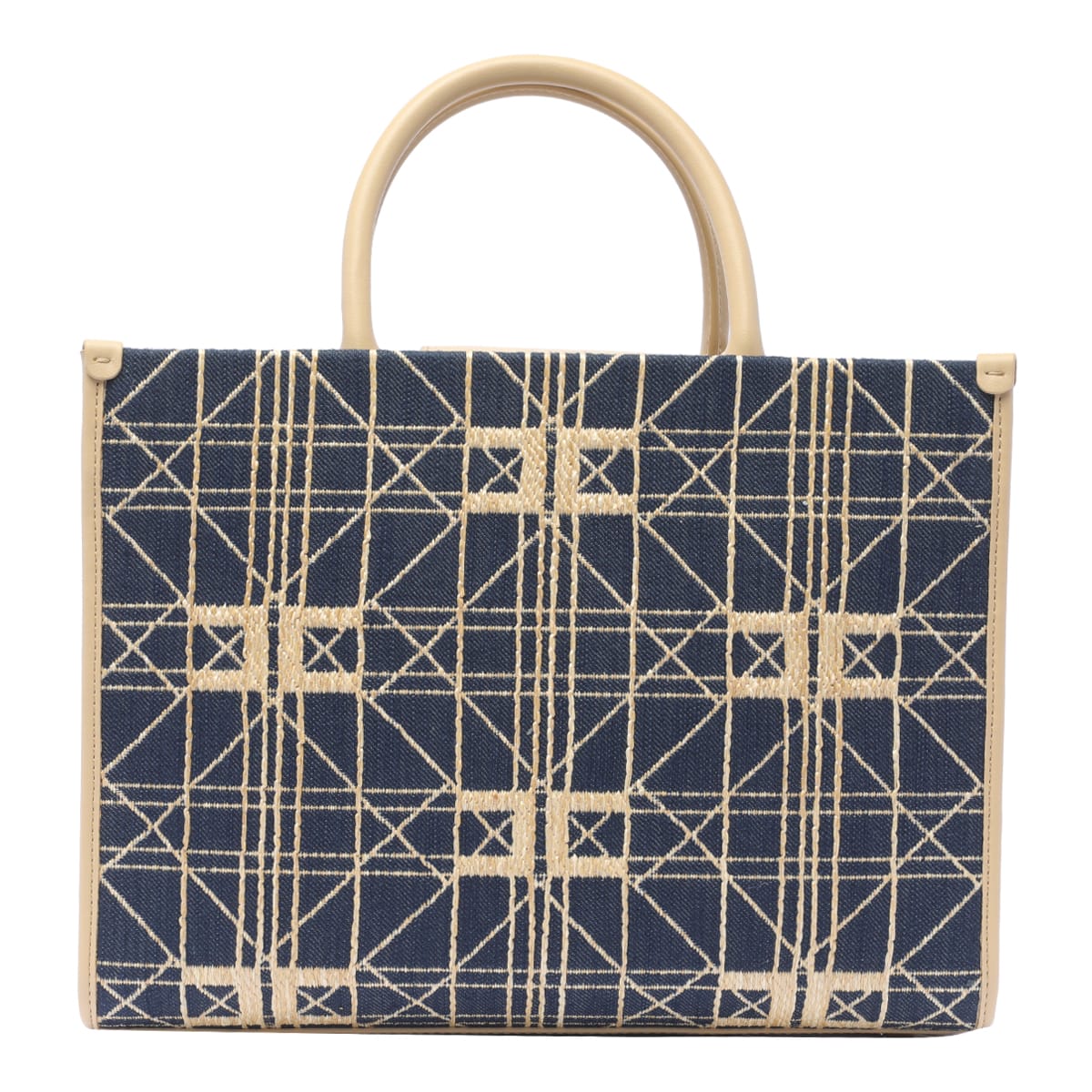 Shop Elisabetta Franchi Logo Tote Bag