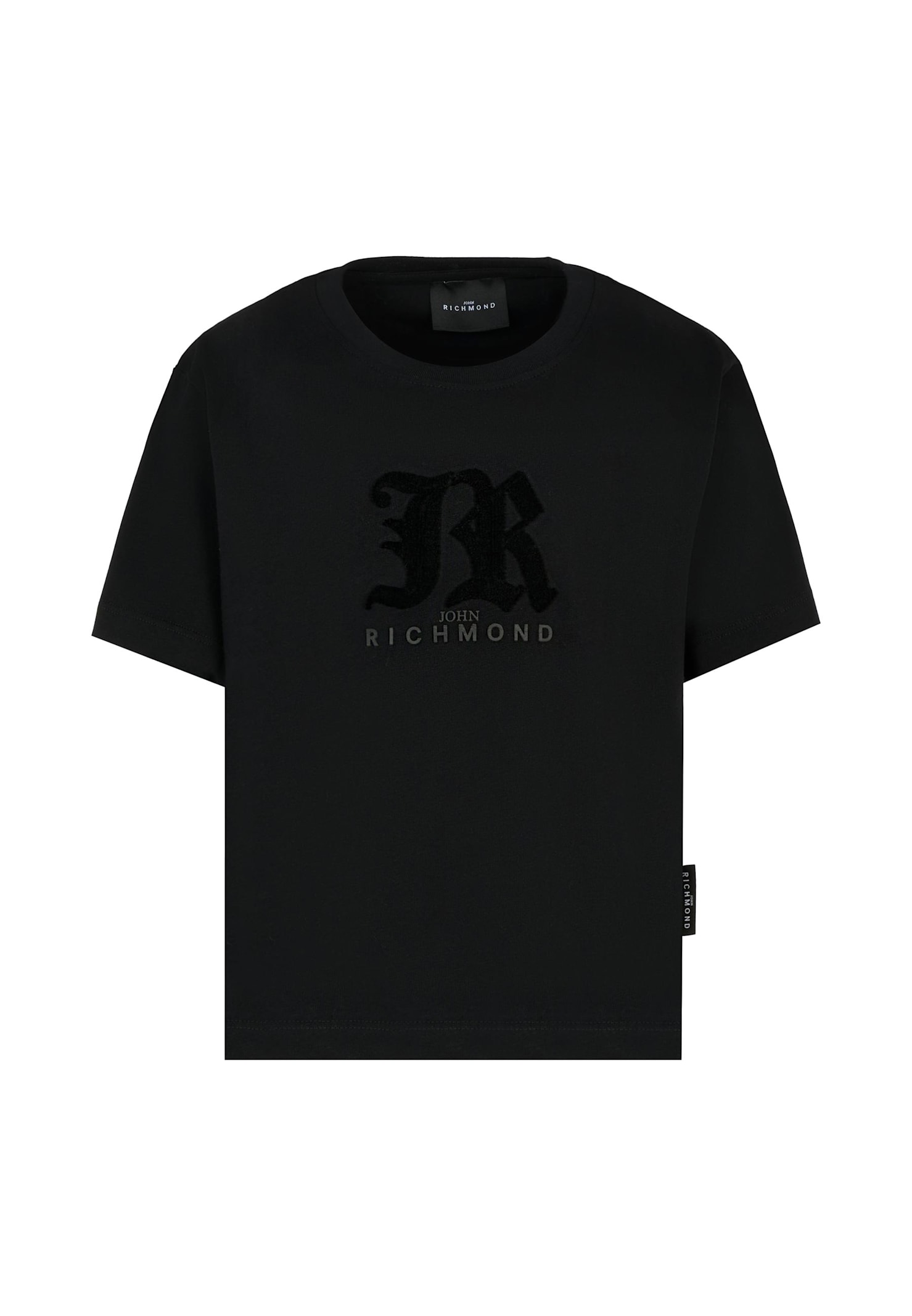 Richmond Black T-shirt For Kids With Logo