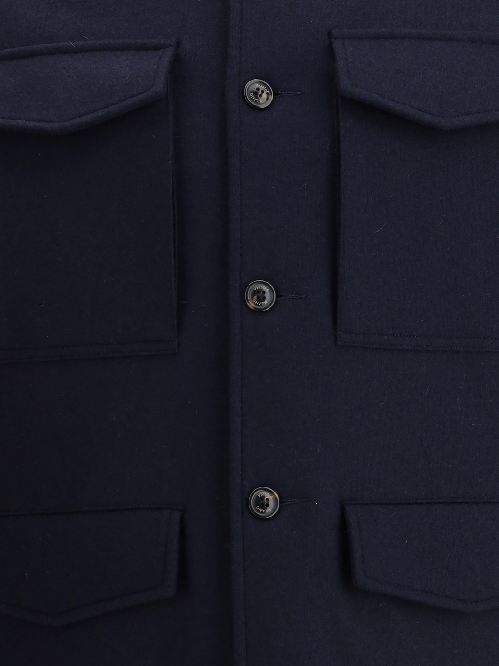 Valstar Button-fastening Flap-pocket Jacket In Blue