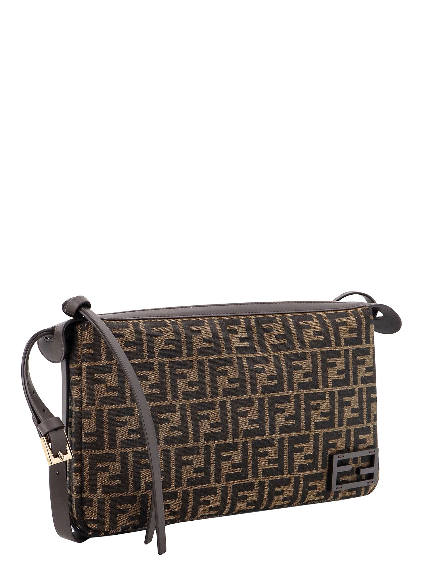 Shop Fendi Simply Shoulder Bag In Brown