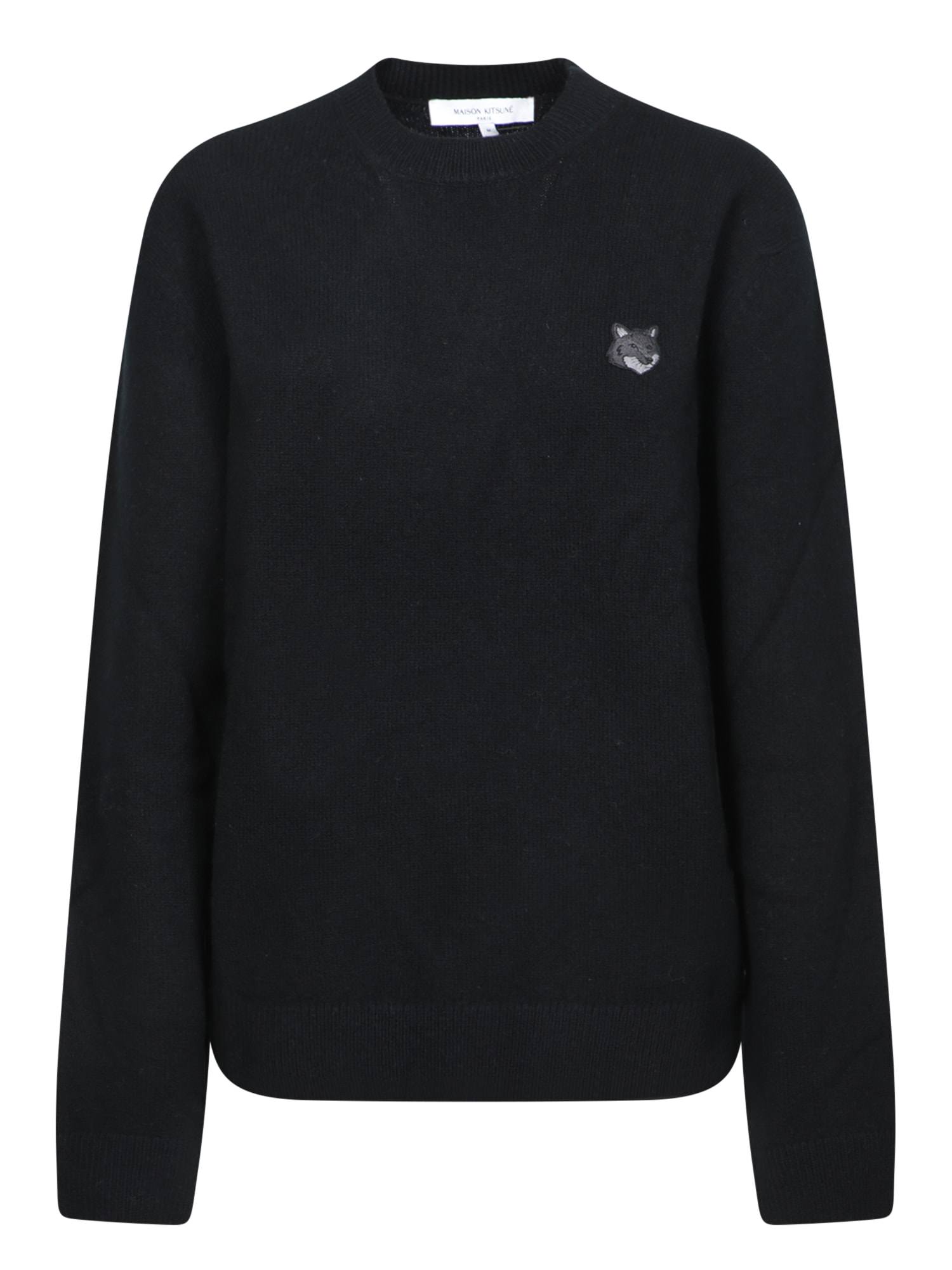 Maison Kitsuné Bold Fox Head Black Sweatshirt