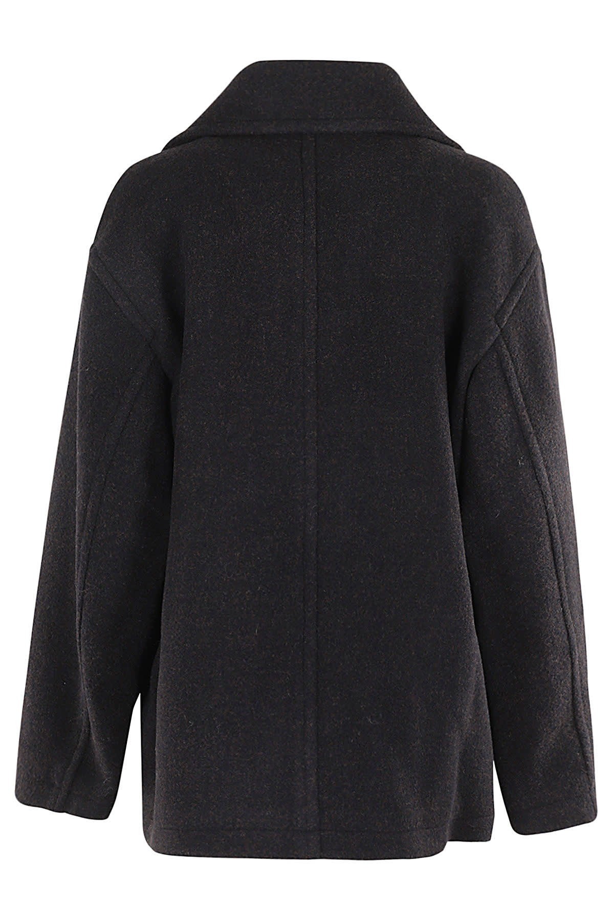 Shop Low Classic Alpaca Wide Collar Half Coat