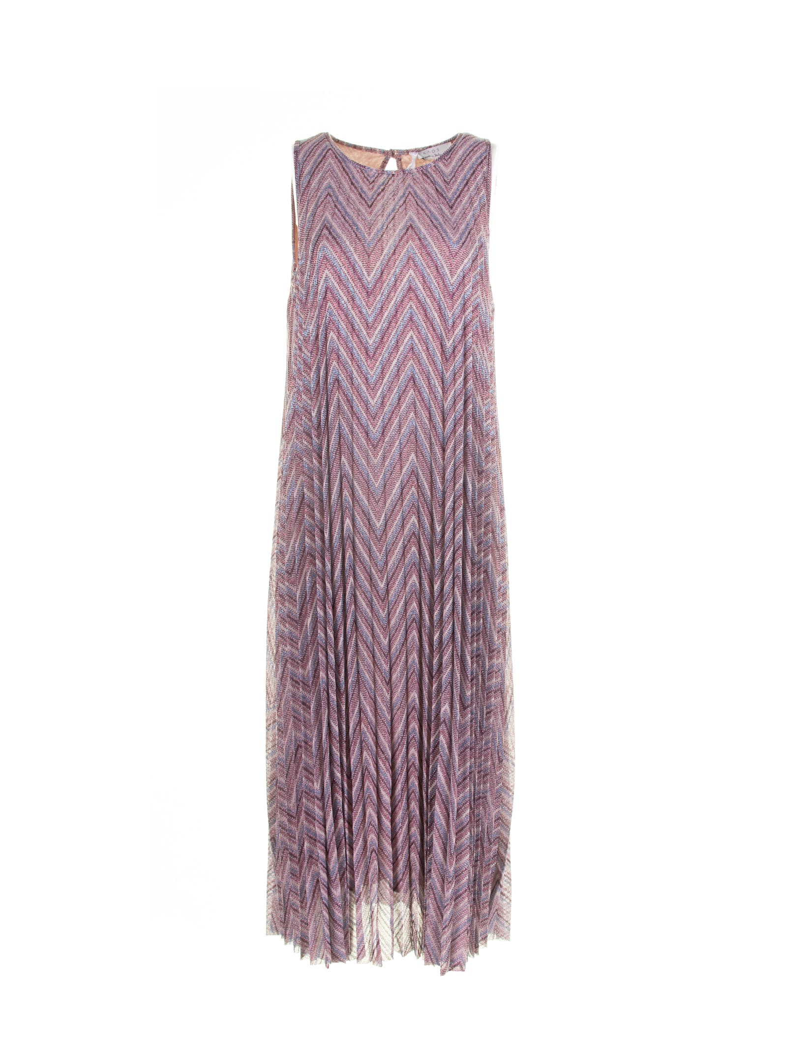 Multicolored Pink Long Dress
