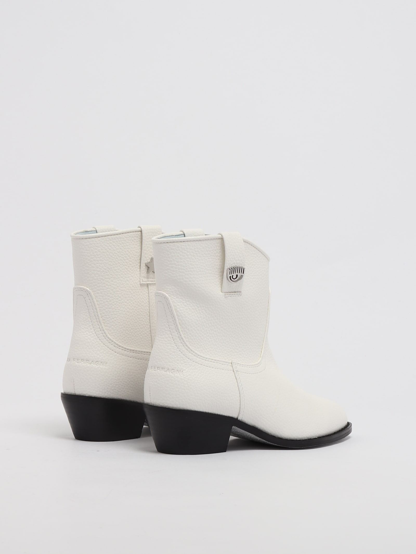 Shop Chiara Ferragni Cf Texan Boot Boots In Bianco