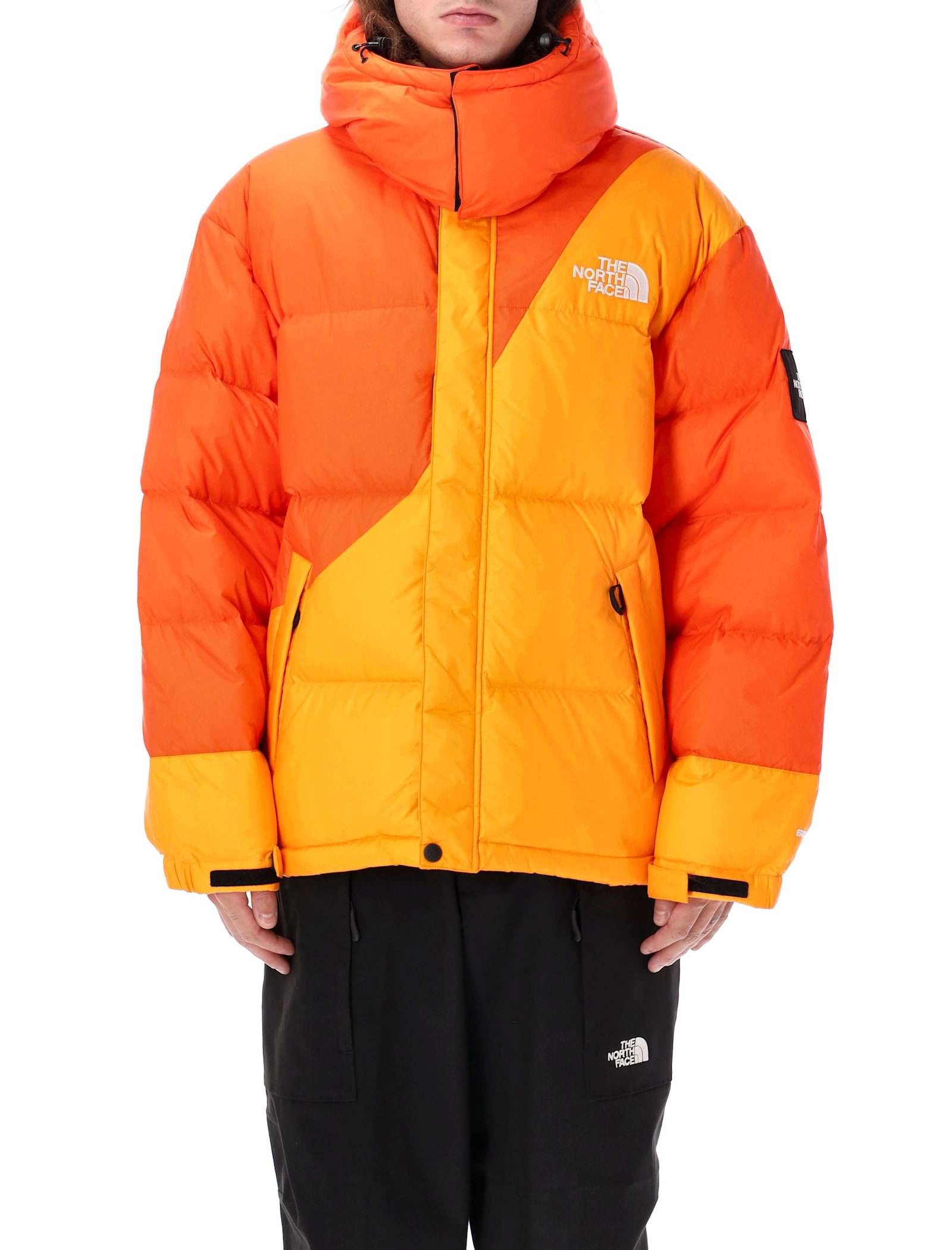 Shop The North Face Tnf X Yinka Ilori Down Jacket In Red Orange/apricot Glaz