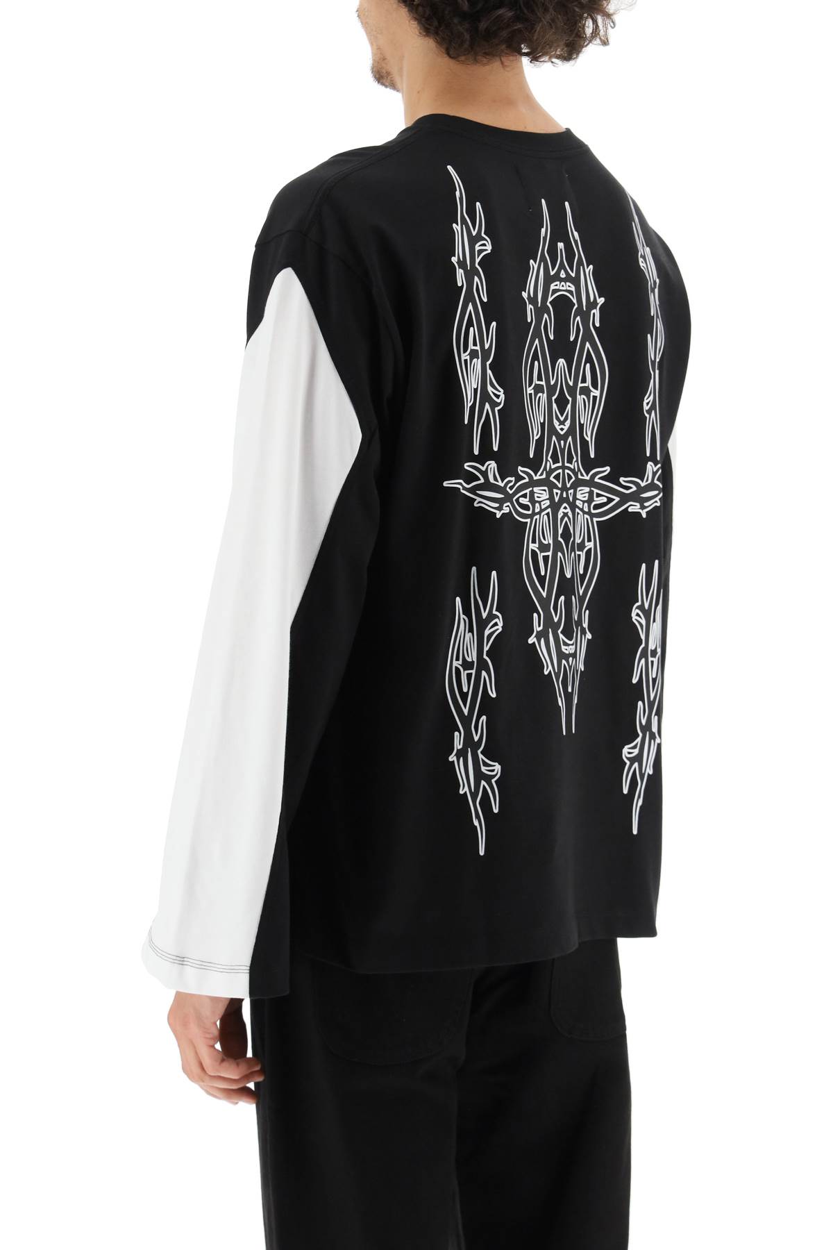 YOUTHS IN BALACLAVA TATTOO PRINT LONG SLEEVE T-SHIRT