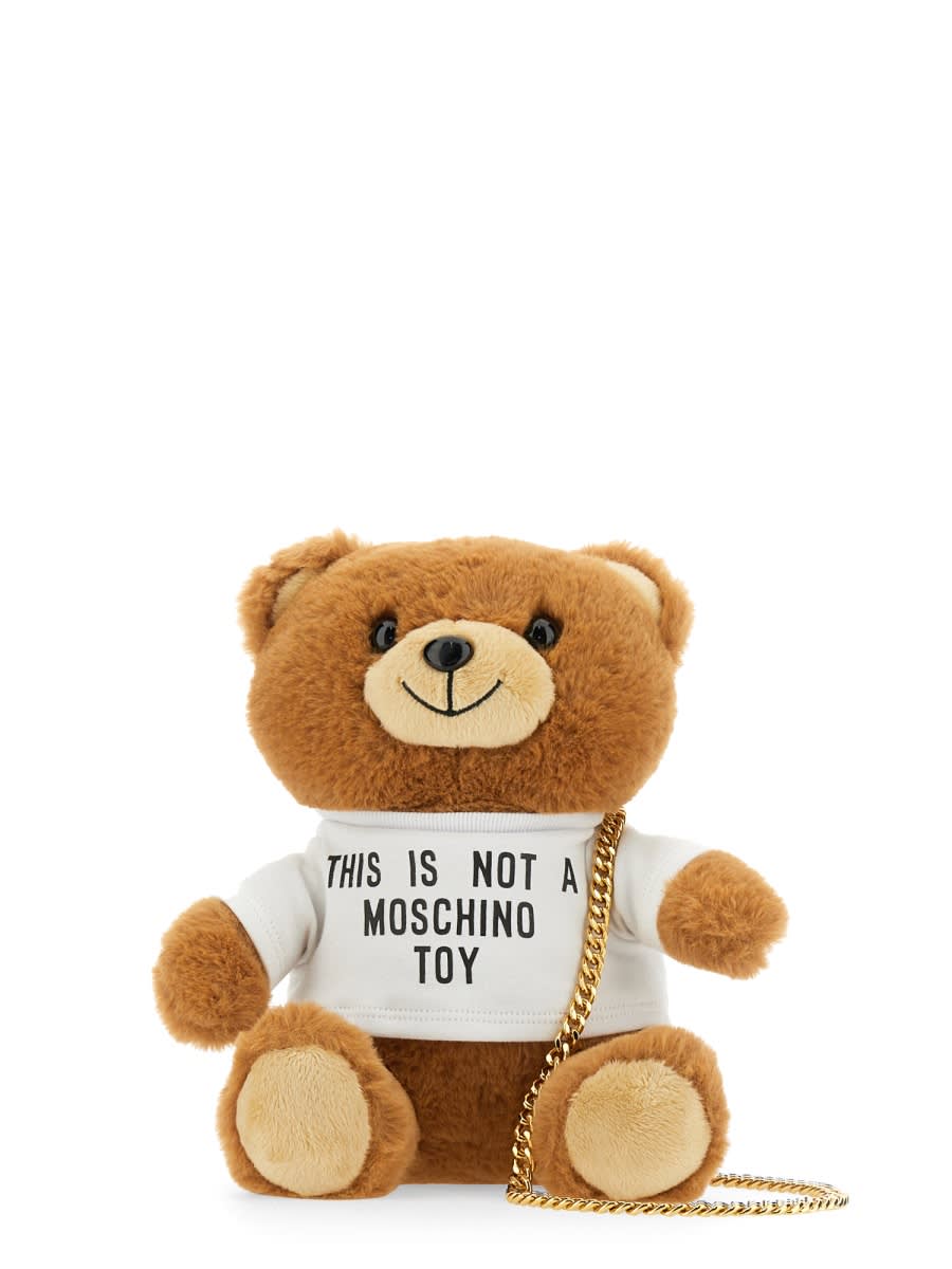 Shop Moschino Teddy Bear Bag In Multicolour