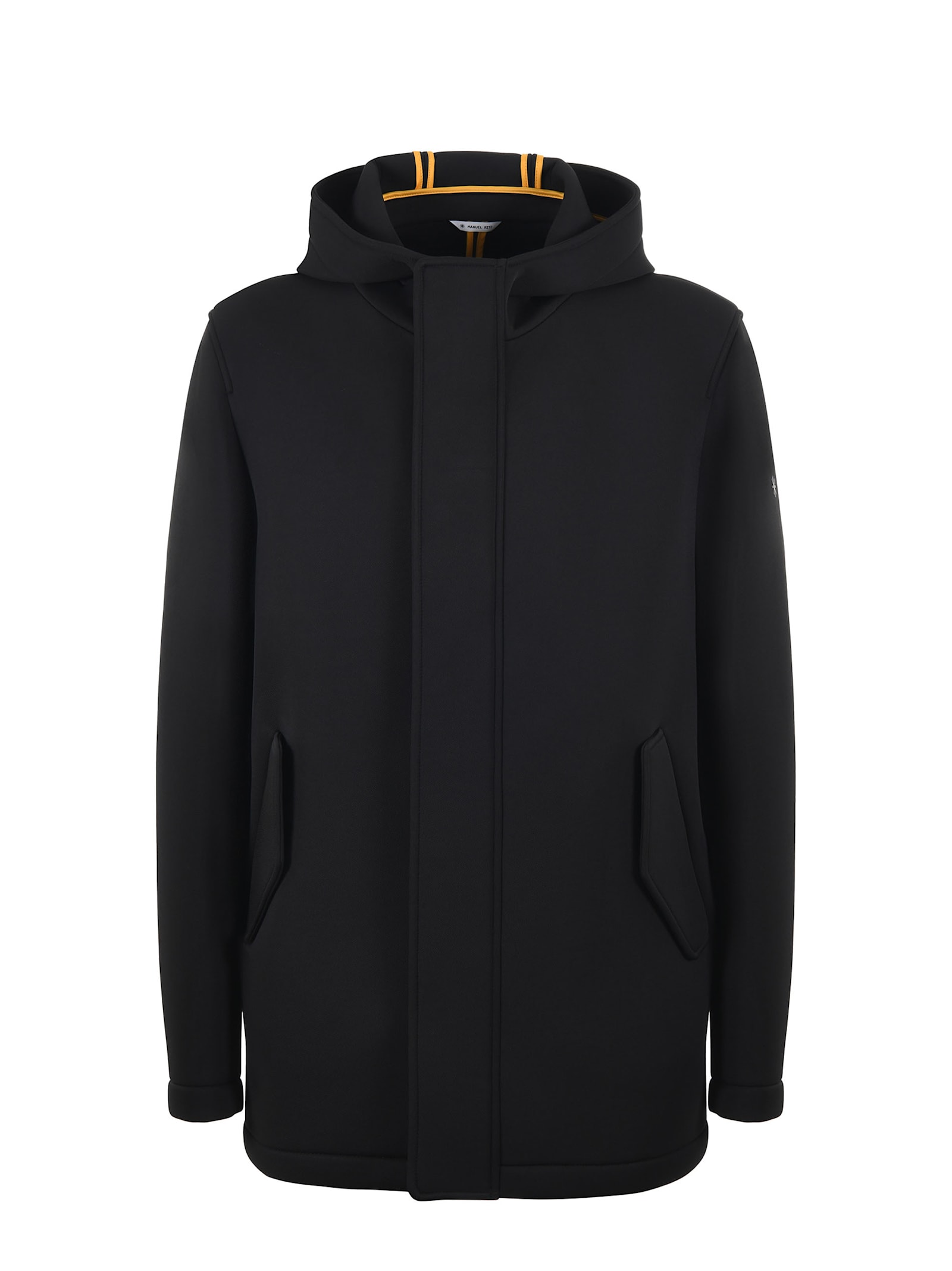 Manuel Ritz Jacket In Stretch Twill In Black