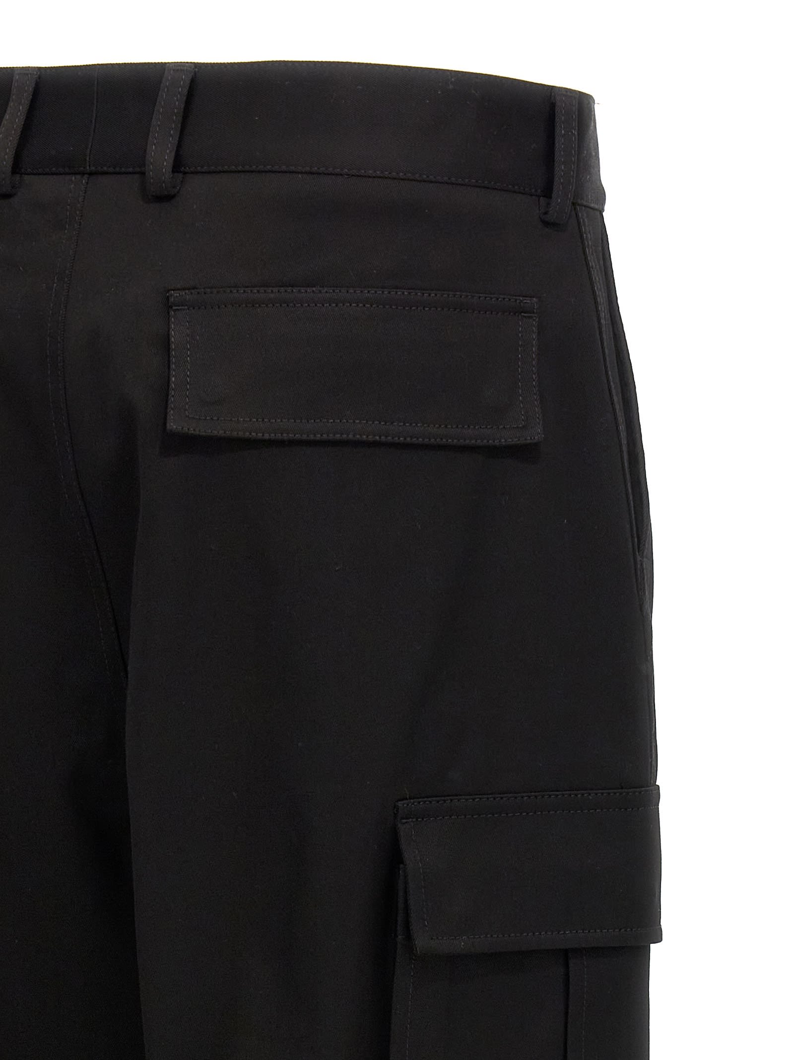 Shop Dolce & Gabbana Logo Embroidery Pants In Black