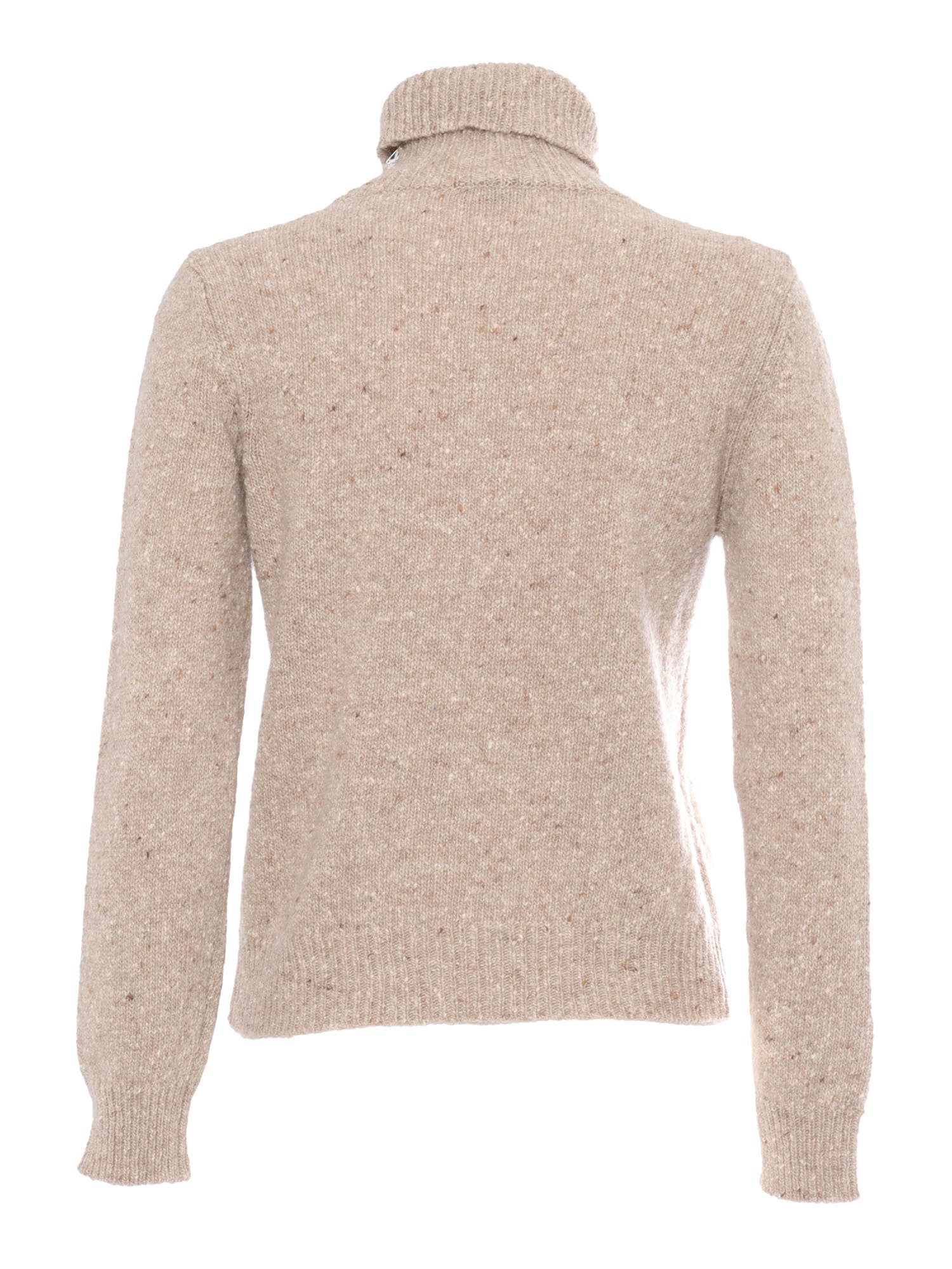 Shop Kangra Regular Fit Turtleneck Sweater In Brown