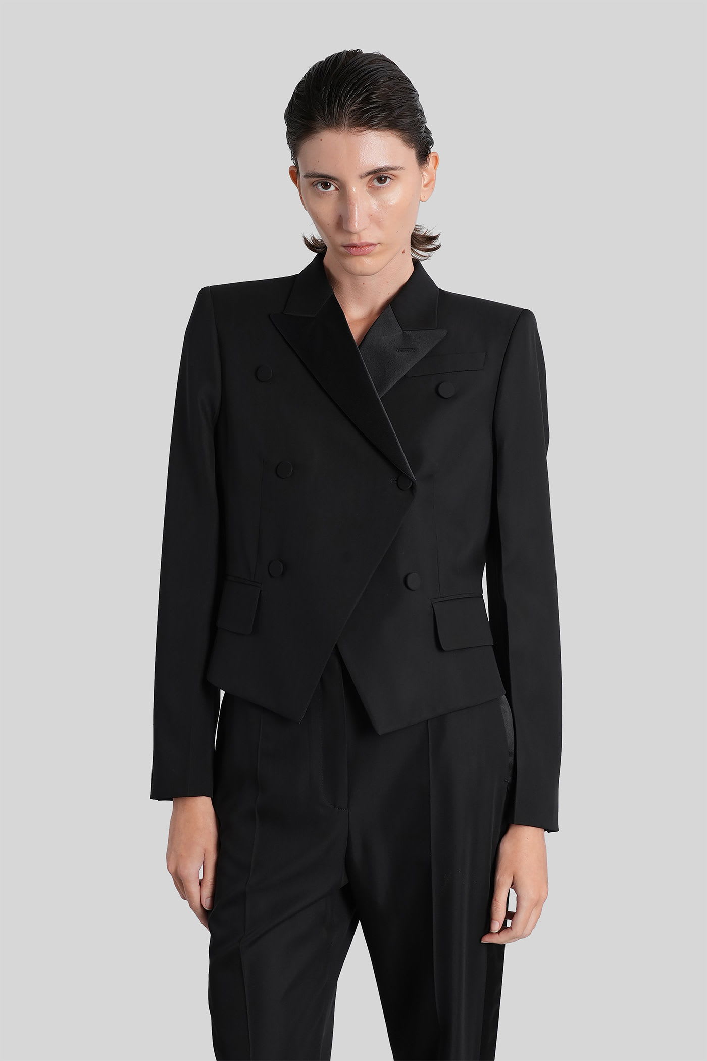 Alexander McQueen Blazer In Black Wool