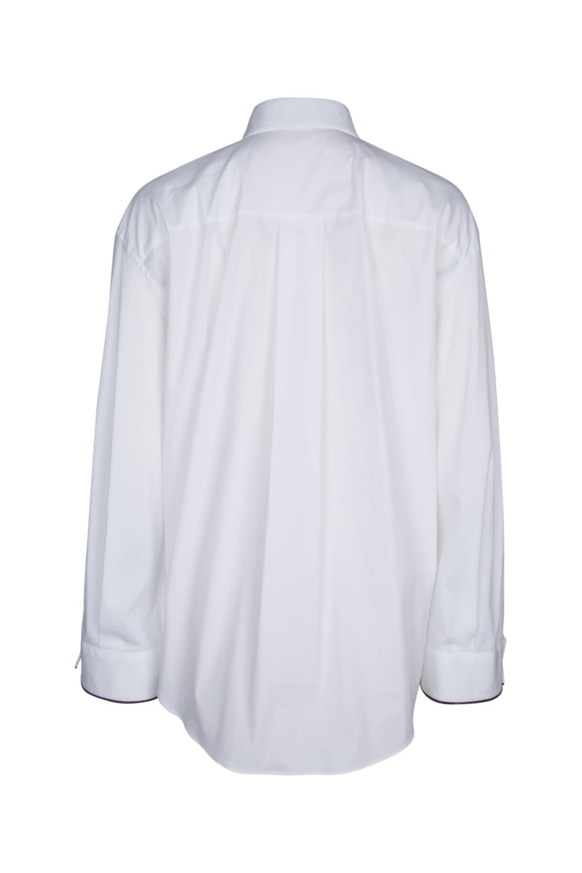 Brunello Cucinelli Camicia In Bianco