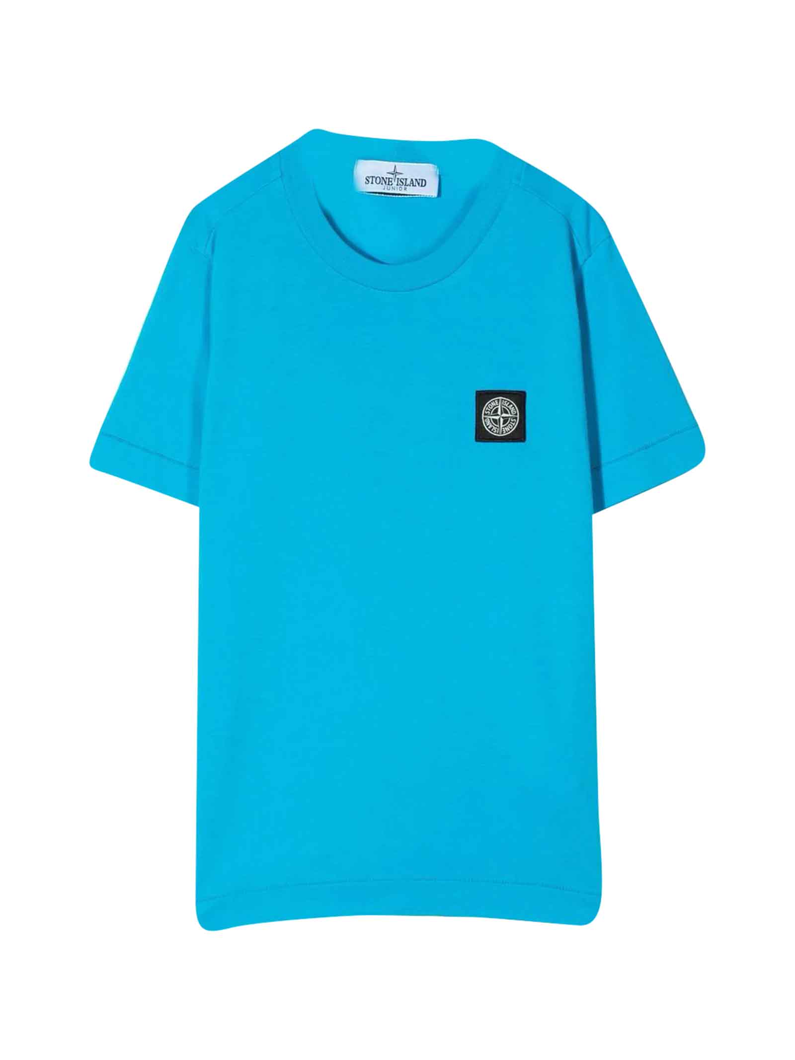 Stone Island Junior Turquoise T-shirt Boy