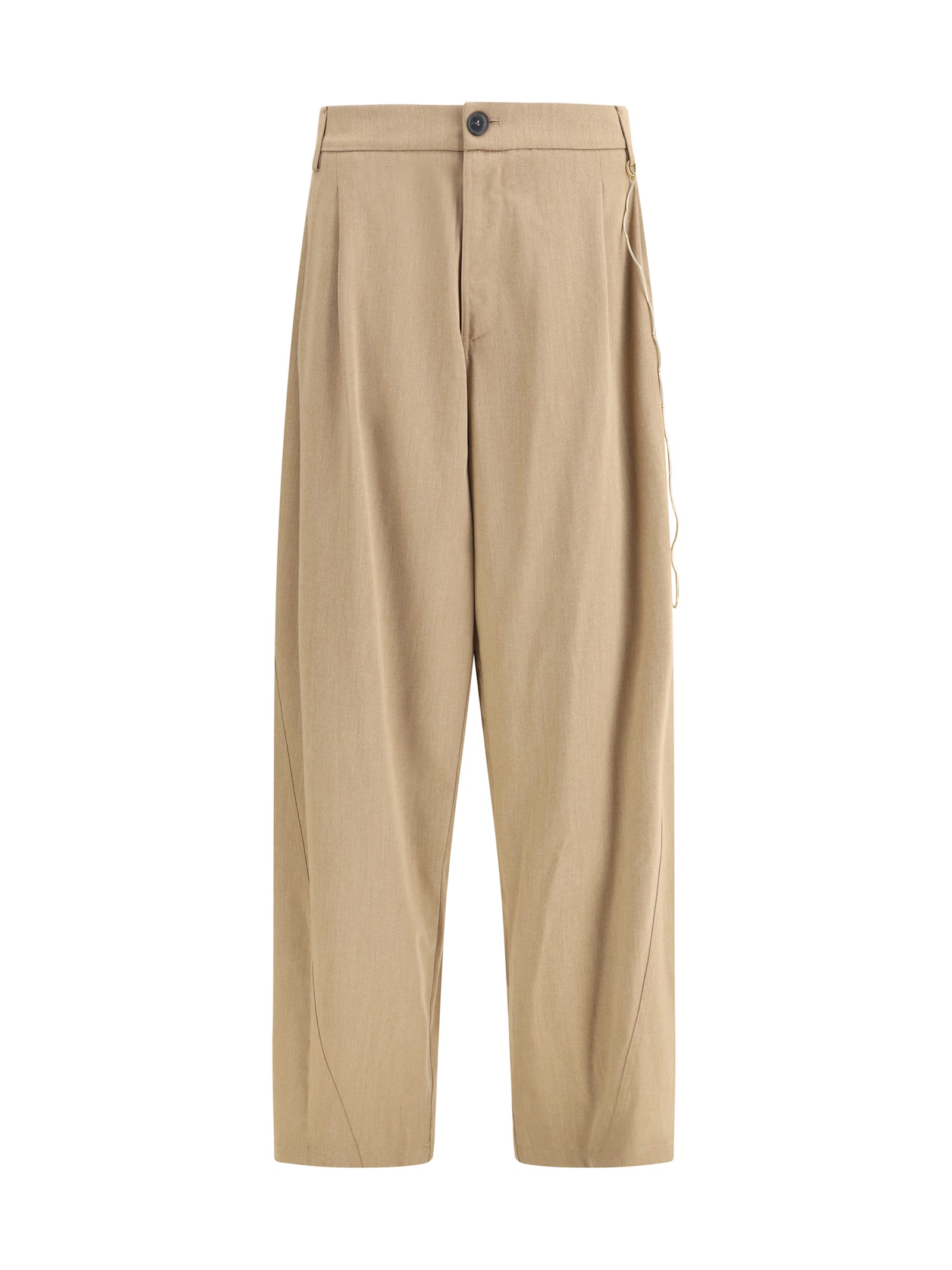 Darkpark Chain Adorned Phebe Pants In Brown